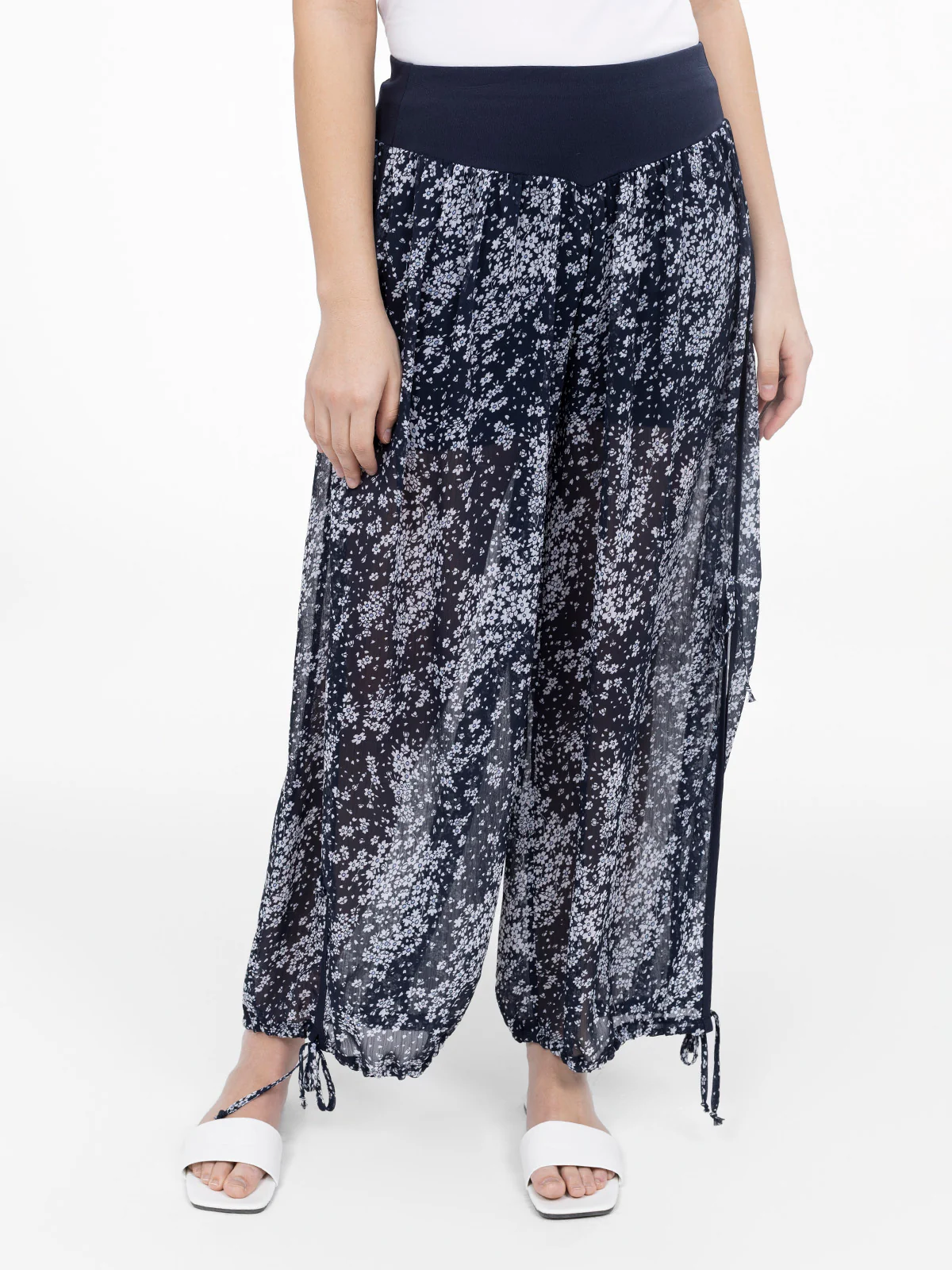 Pantalon évasé à la cheville à enfiler - Image 3