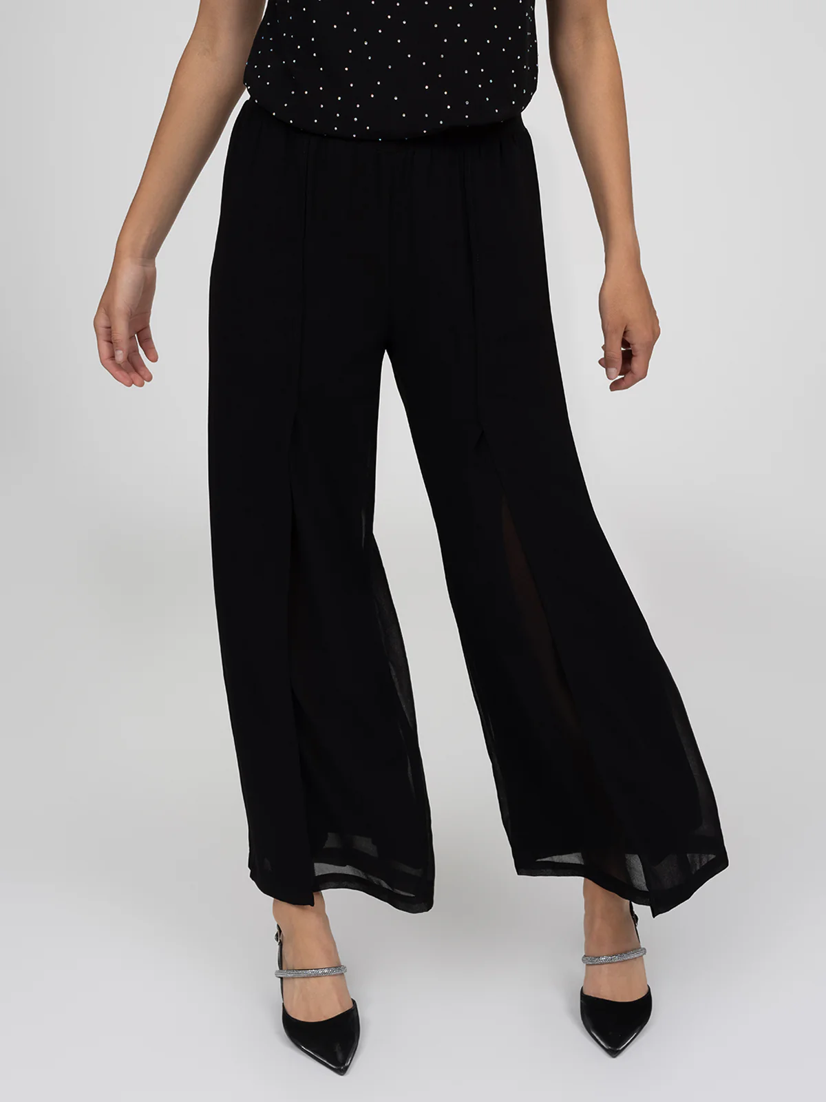Pantalon évasé à la cheville à enfiler - Image 2