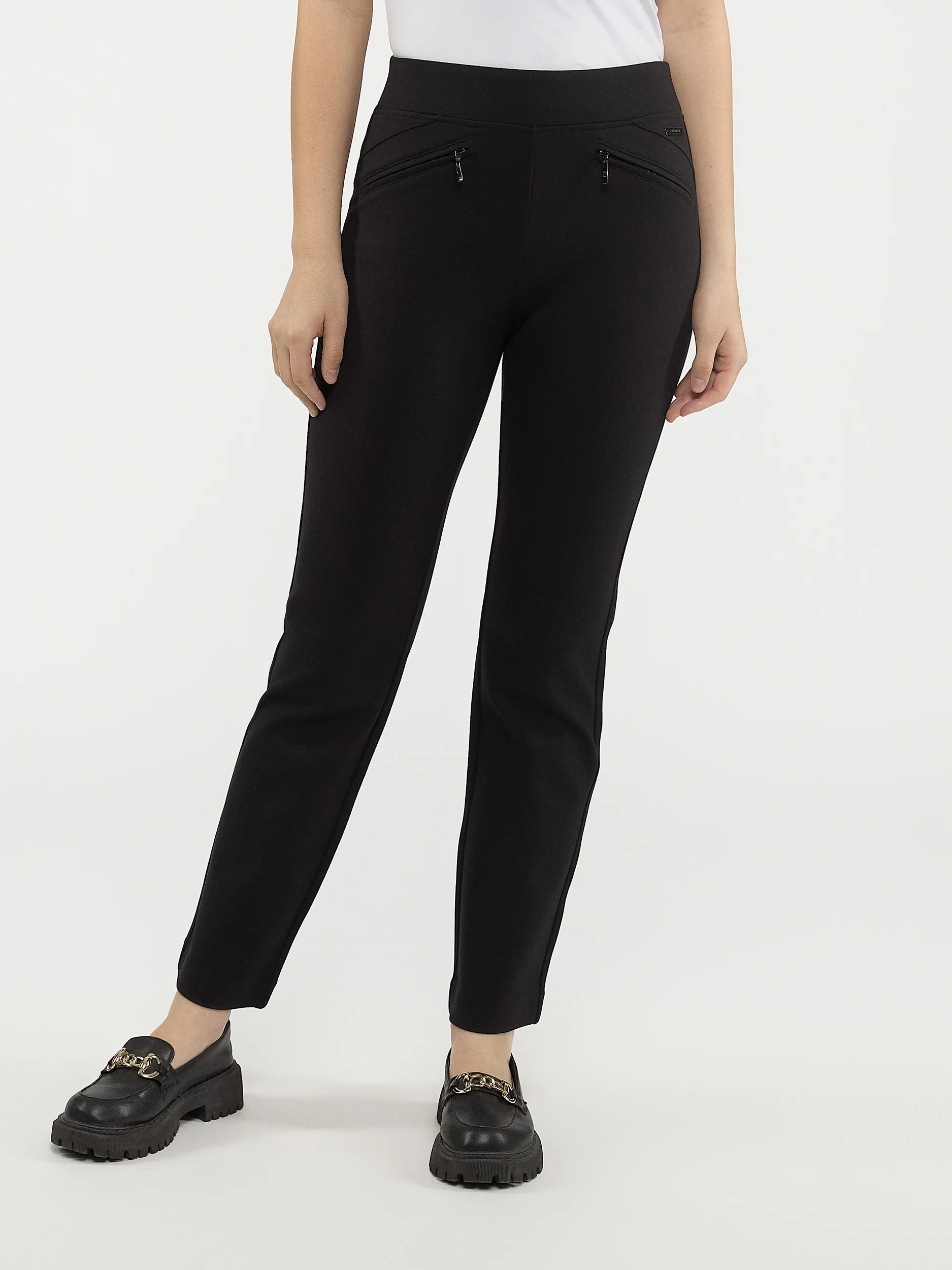 Pantalon habillé droit décontracté à enfiler - Petite