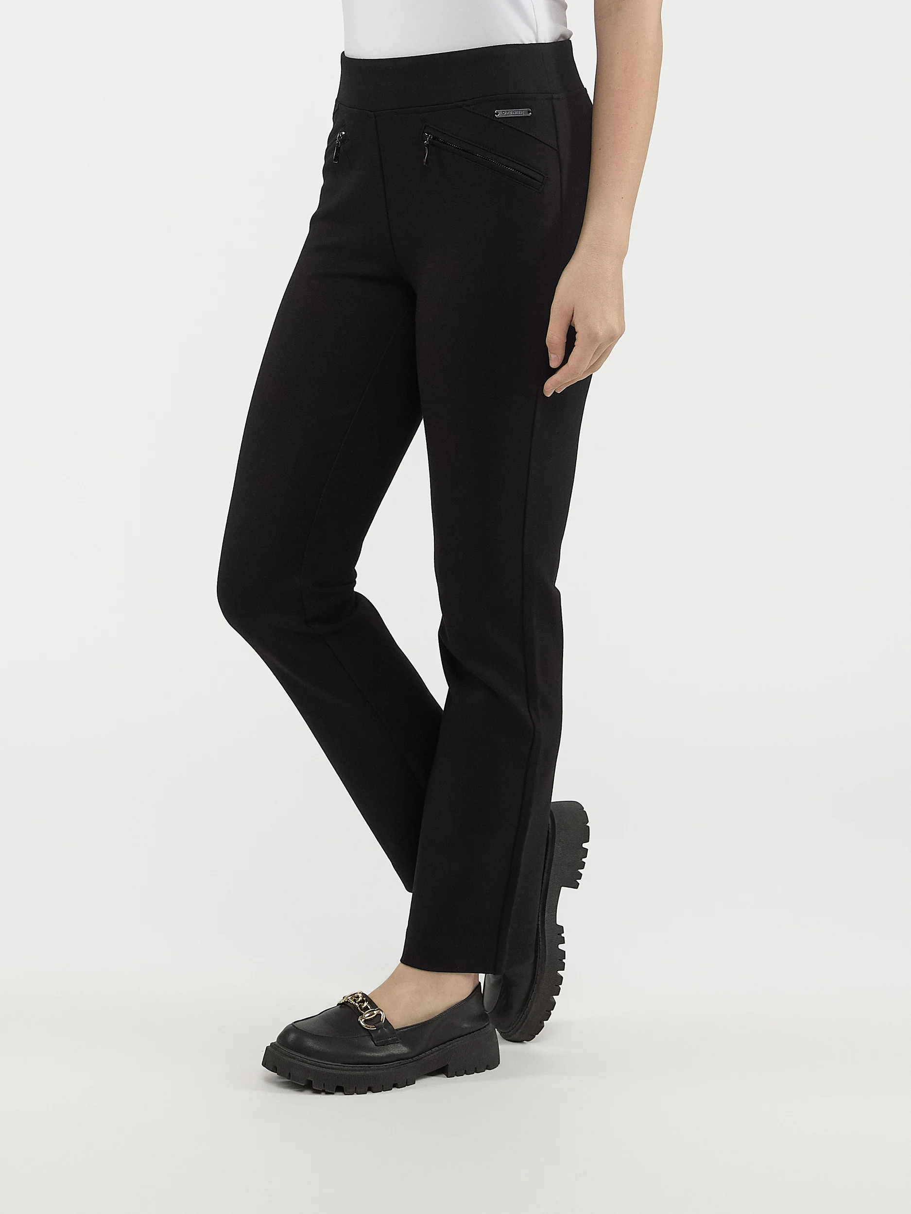 Pantalon habillé droit décontracté à enfiler - Petite - Image 2