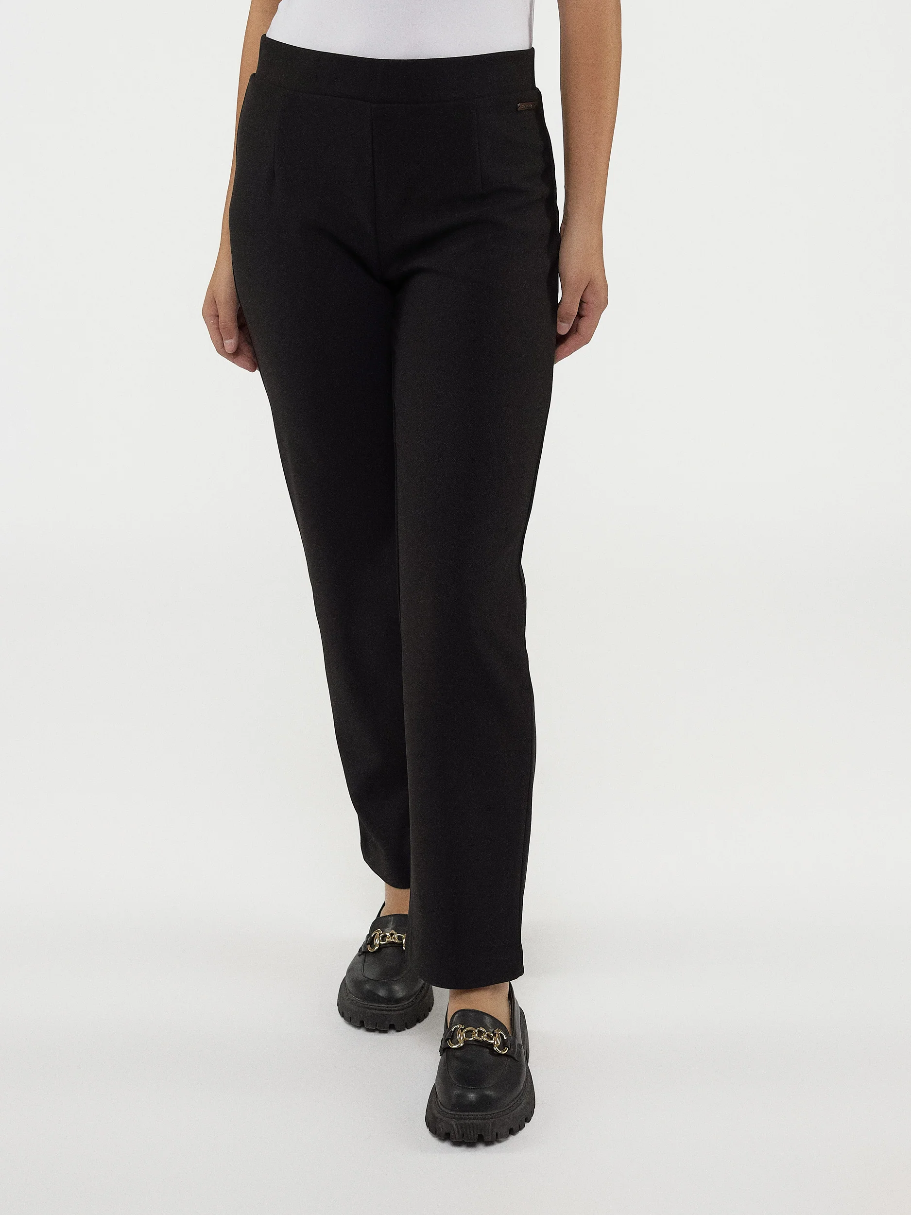 Pantalon habillé droit semi-ajusté à enfiler