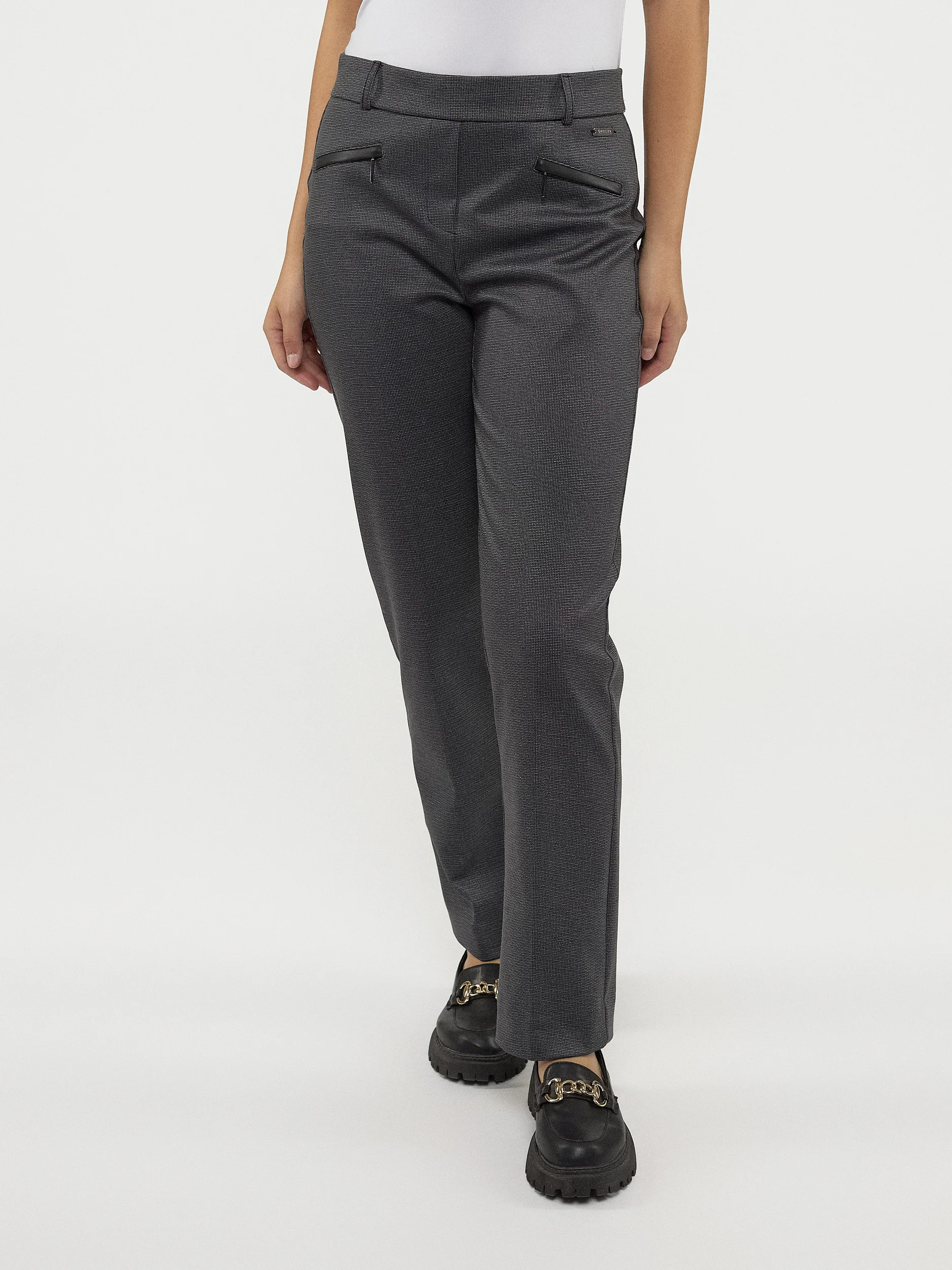 Pantalon habillé droit semi-ajusté à enfiler