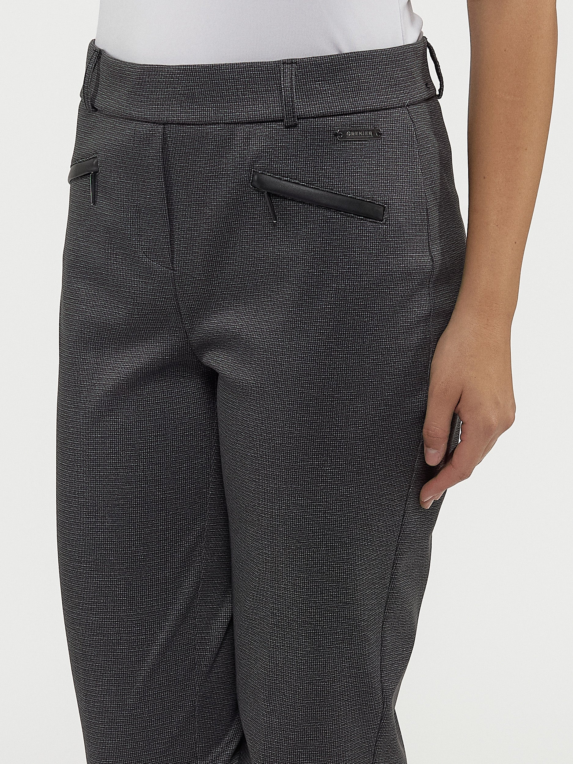Pantalon habillé droit semi-ajusté à enfiler - Image 2