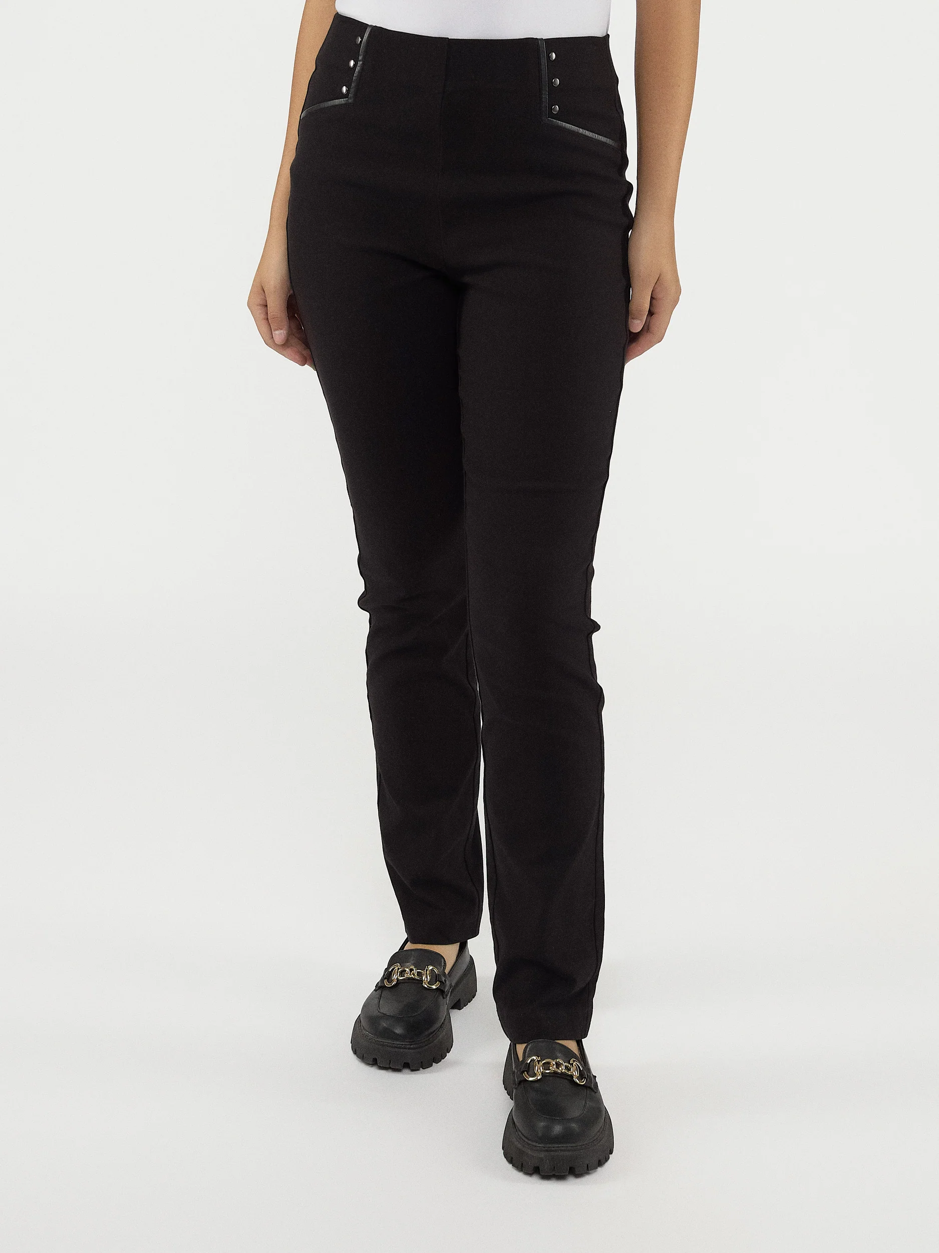 Pantalon habillé étroit semi-ajusté à enfiler