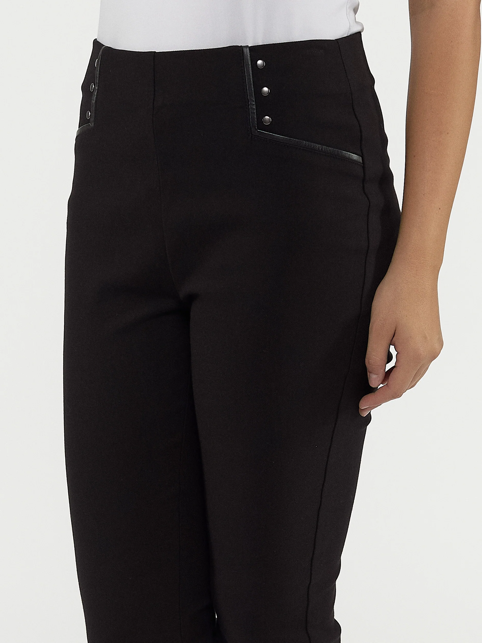 Pantalon habillé étroit semi-ajusté à enfiler - Image 2