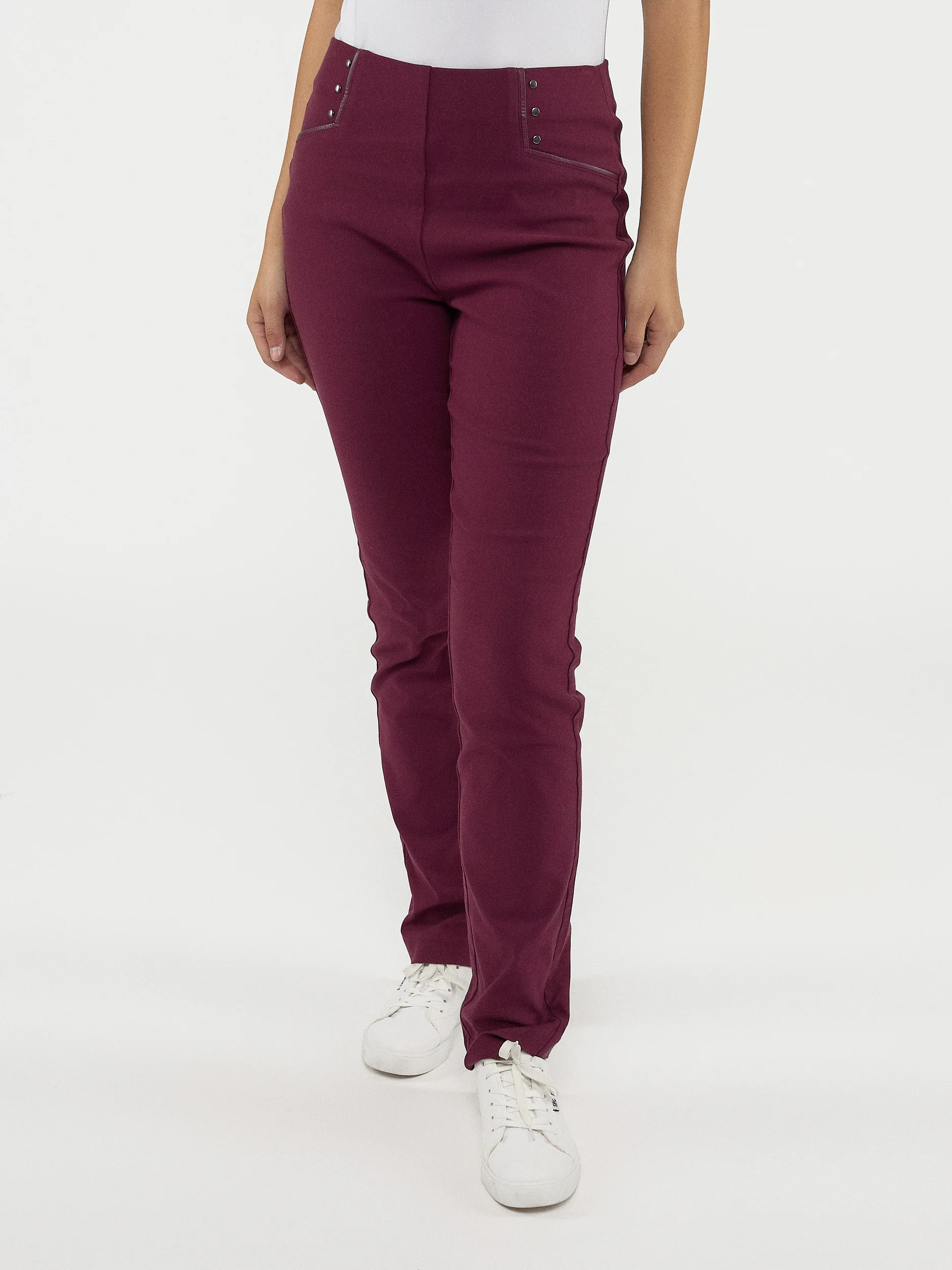 Pantalon habillé étroit semi-ajusté à enfiler - Image 5