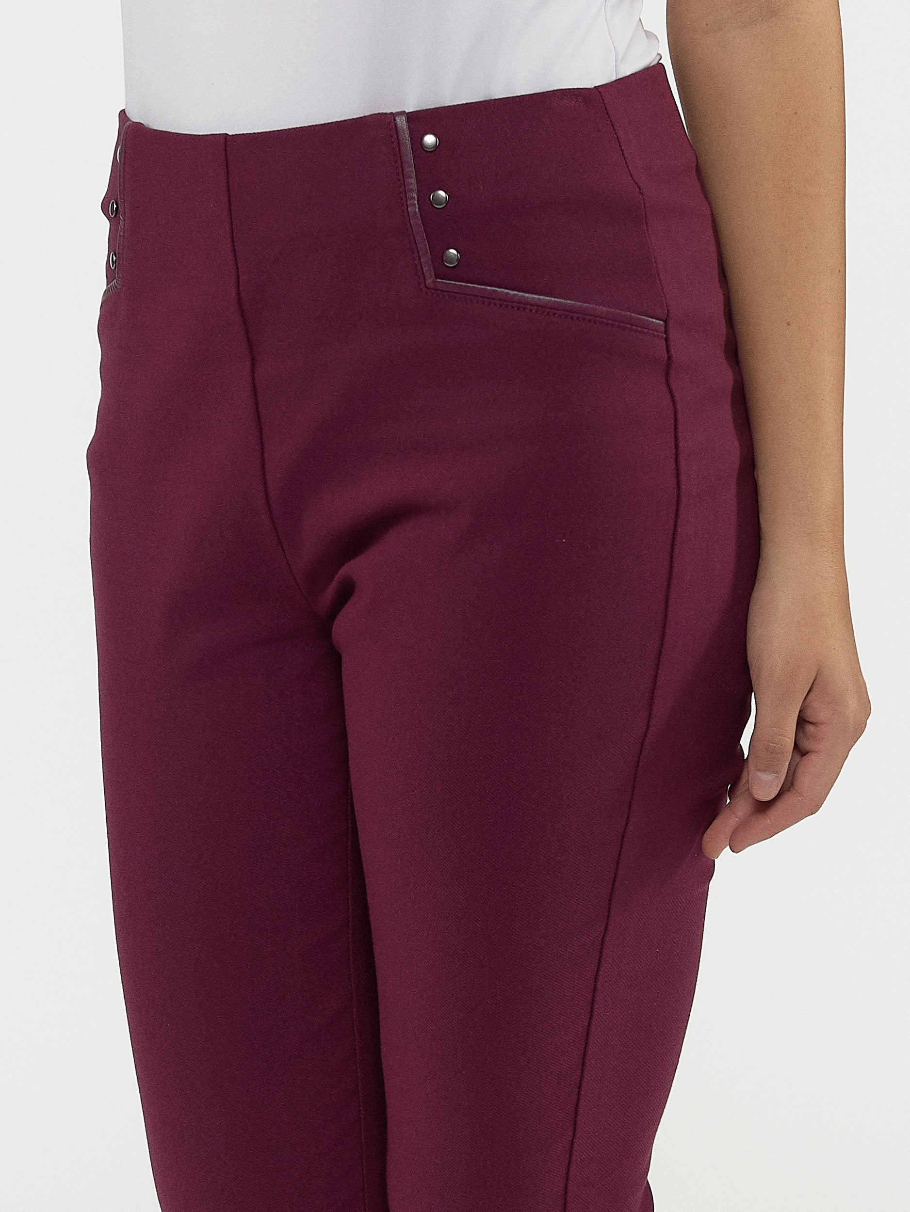 Pantalon habillé étroit semi-ajusté à enfiler - Image 6
