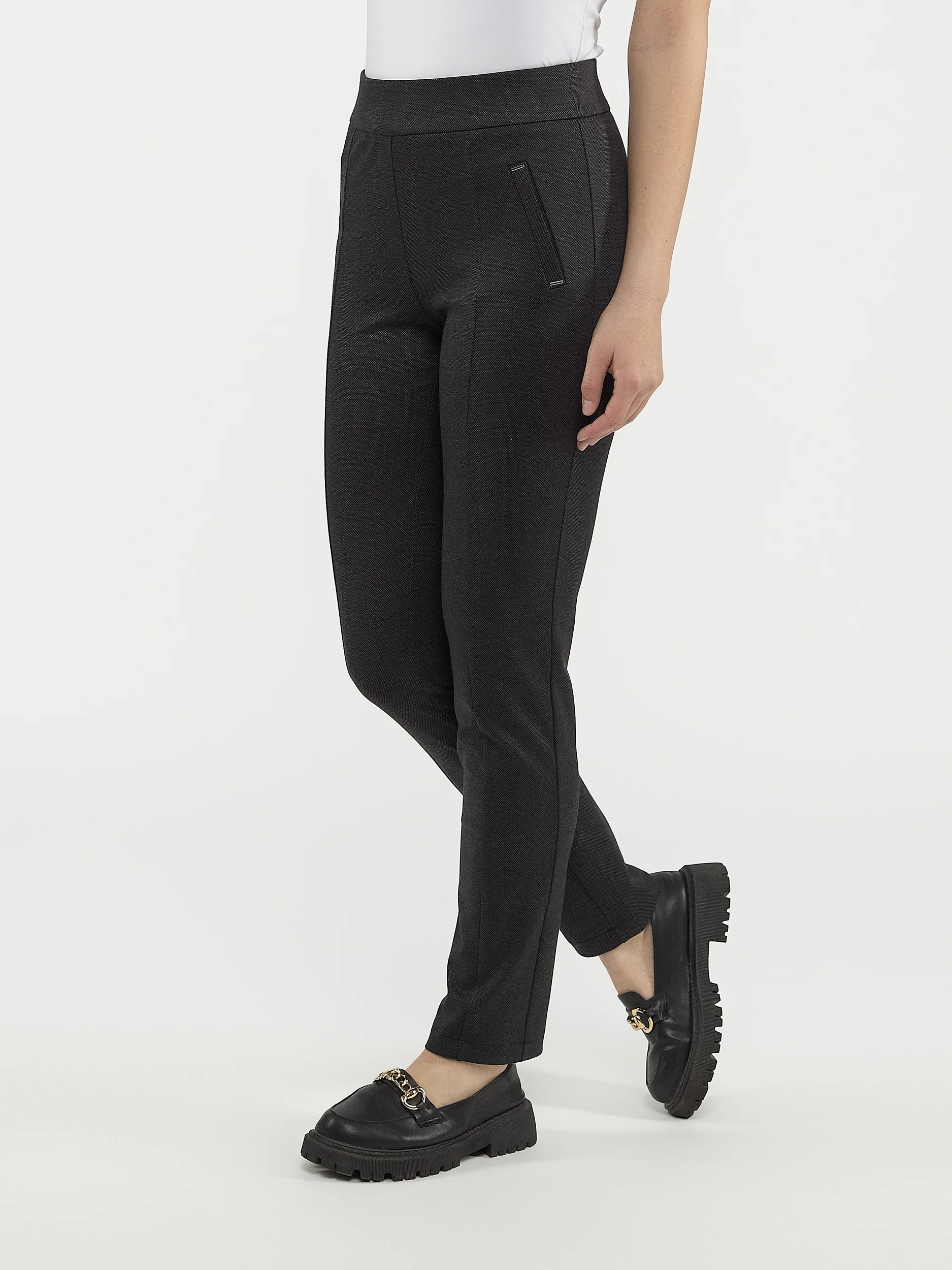 Pantalon habillé étroit semi-ajusté à enfiler - Image 2