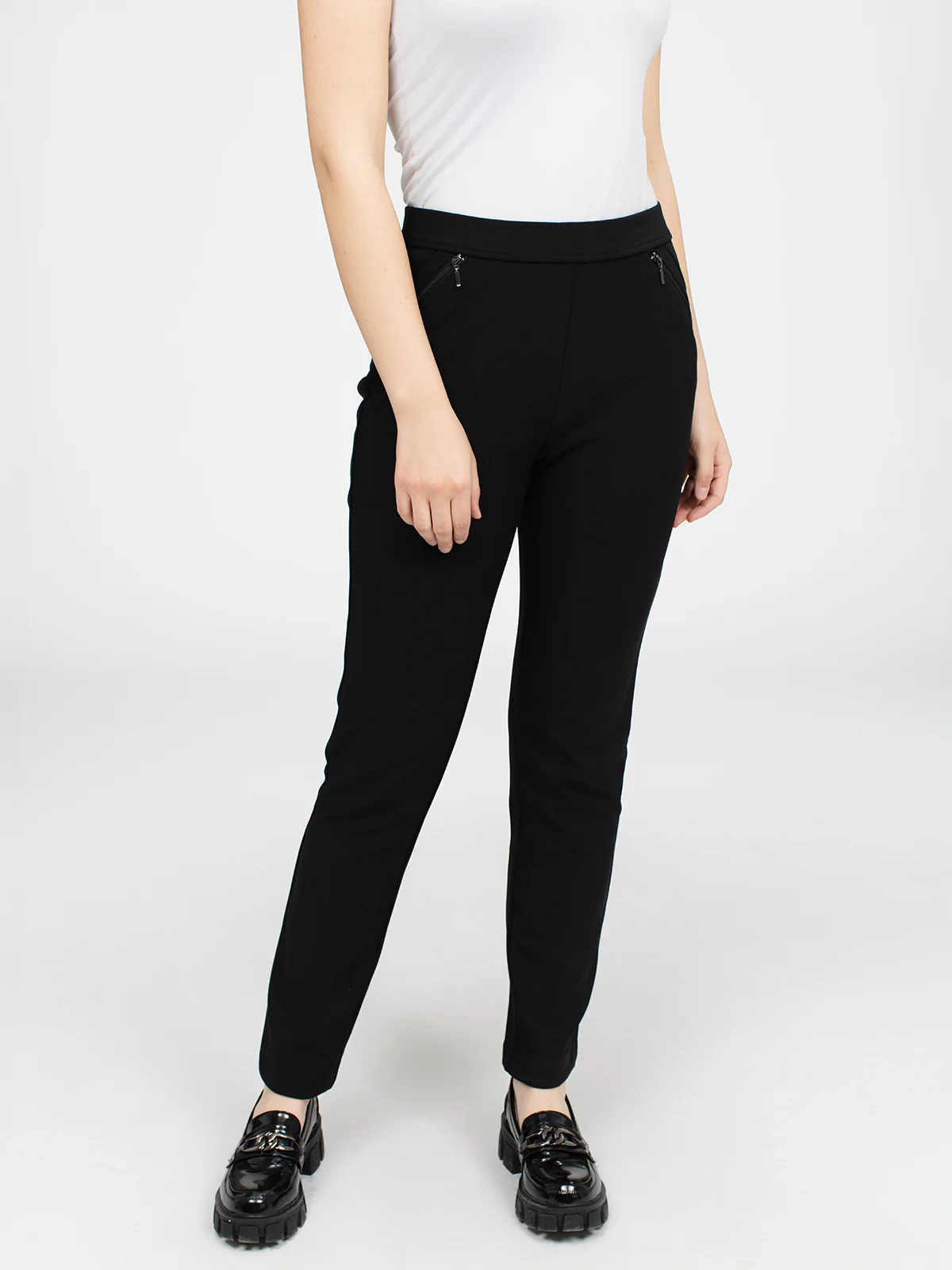 Pantalon habillé étroit semi-ajusté à enfiler - Image 2