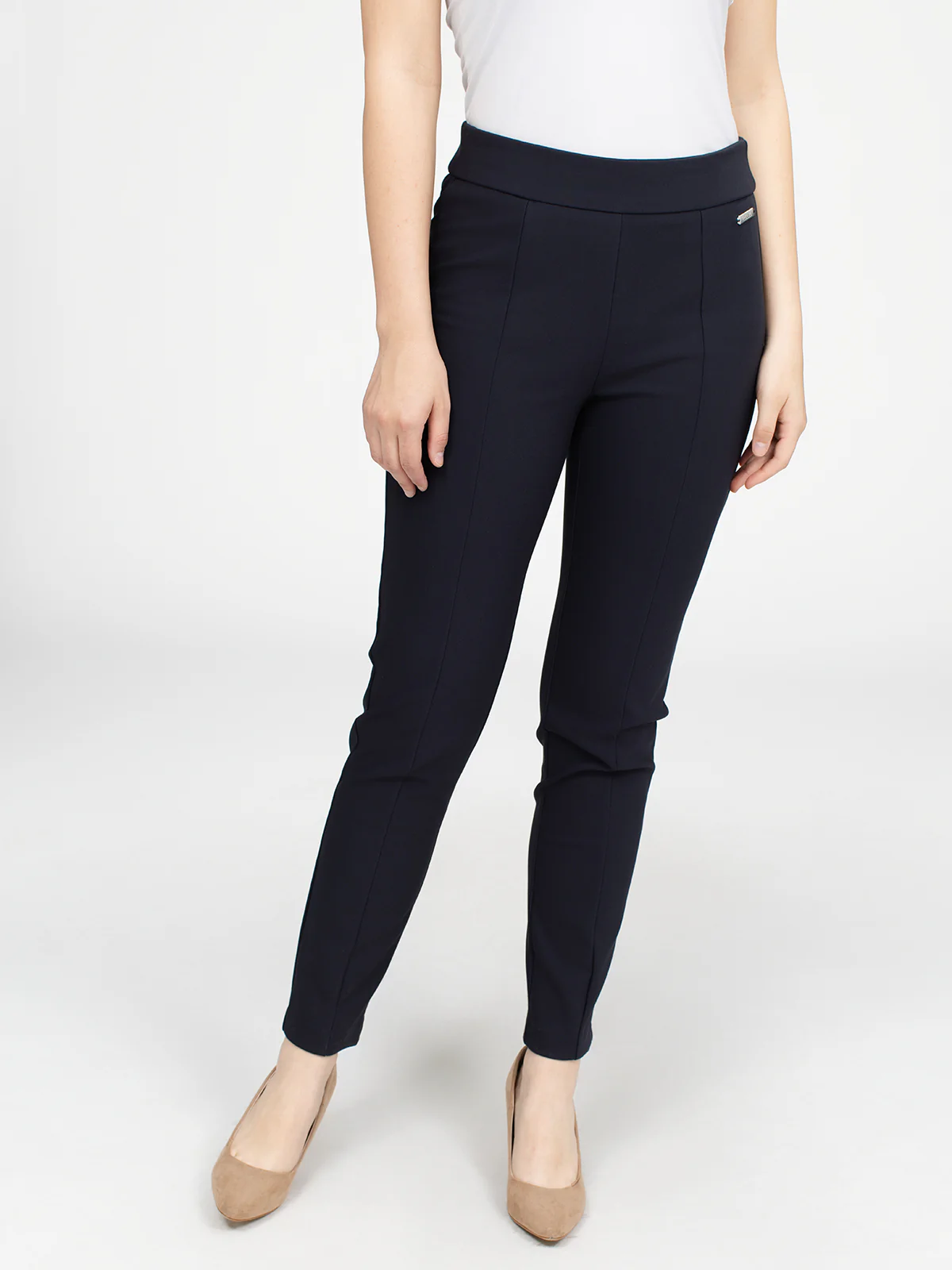 Pantalon habillé étroit semi-ajusté à enfiler - Image 10