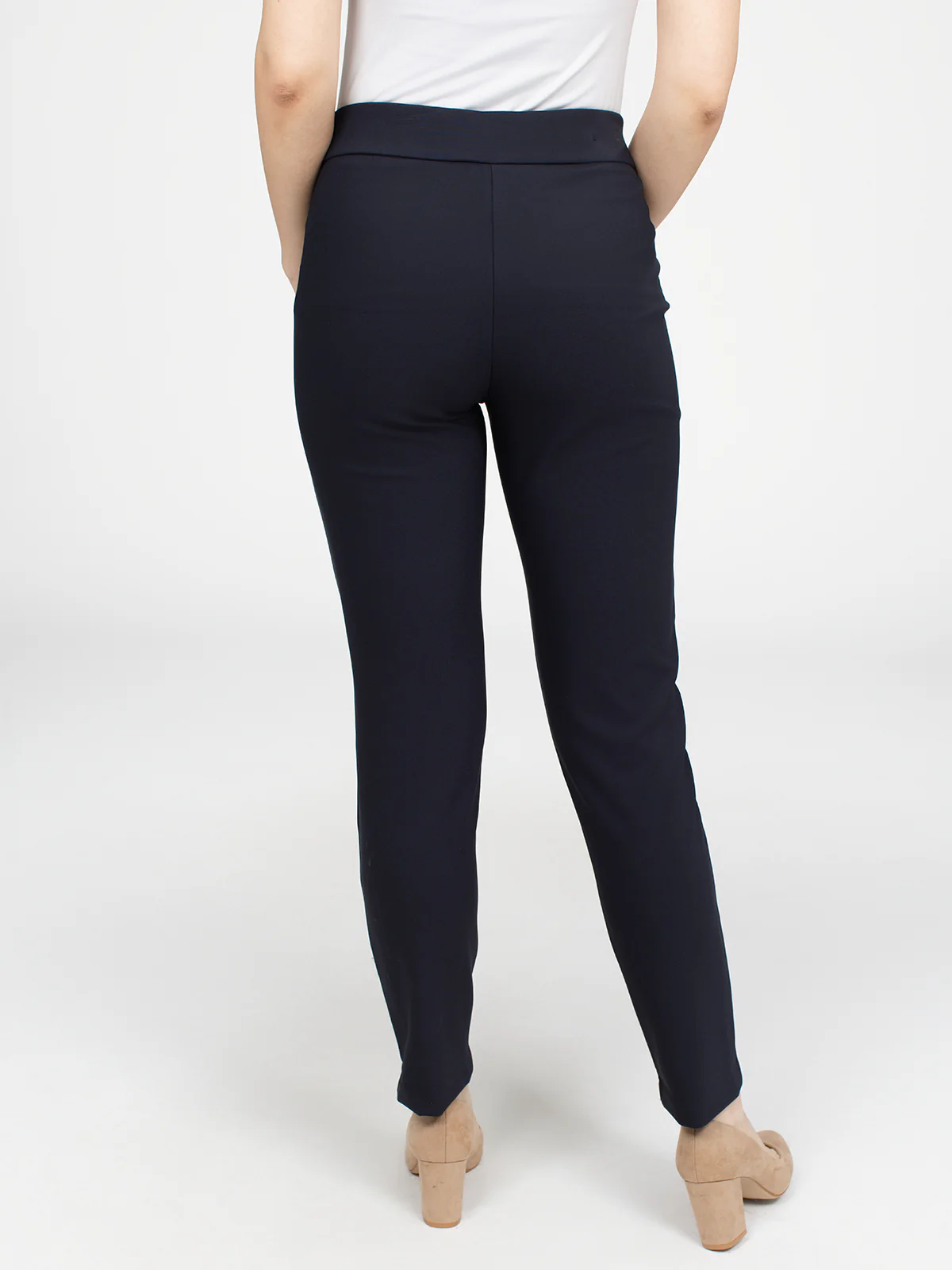 Pantalon habillé étroit semi-ajusté à enfiler - Image 11