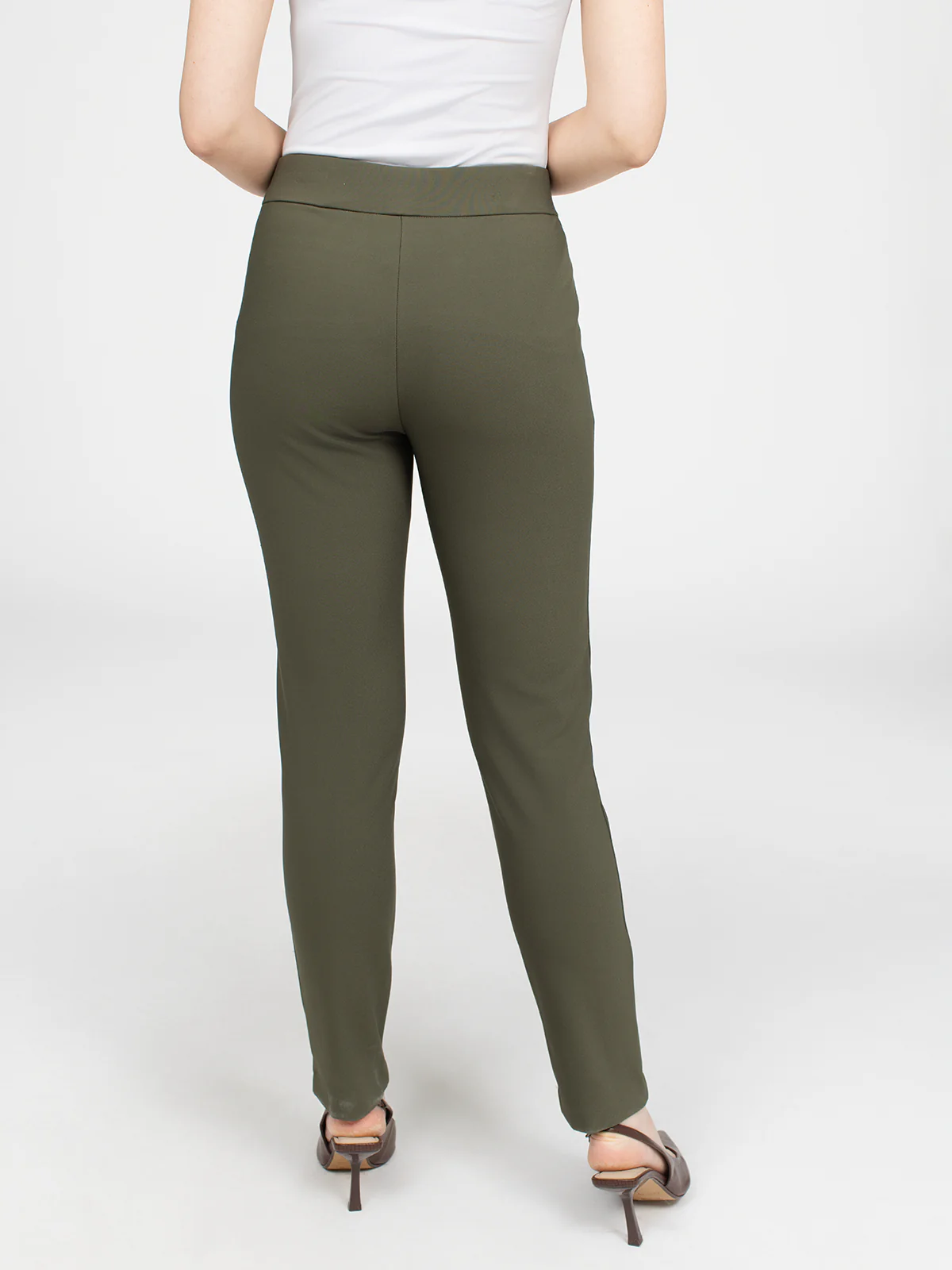 Pantalon habillé étroit semi-ajusté à enfiler - Image 15
