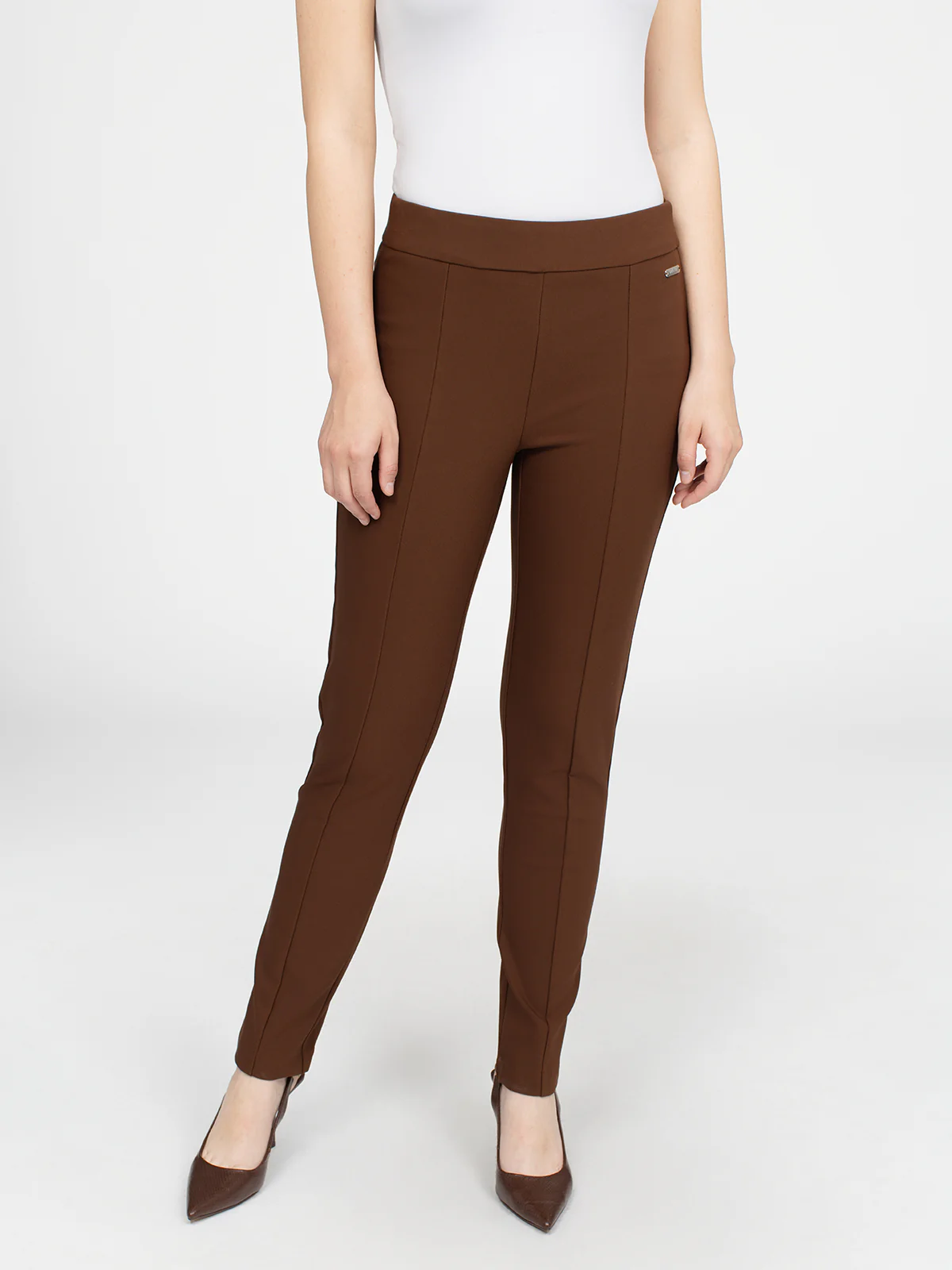 Pantalon habillé étroit semi-ajusté à enfiler - Image 18