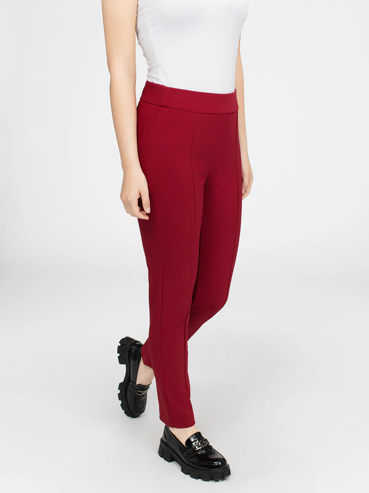 Pantalon habillé étroit semi-ajusté à enfiler - Image 20