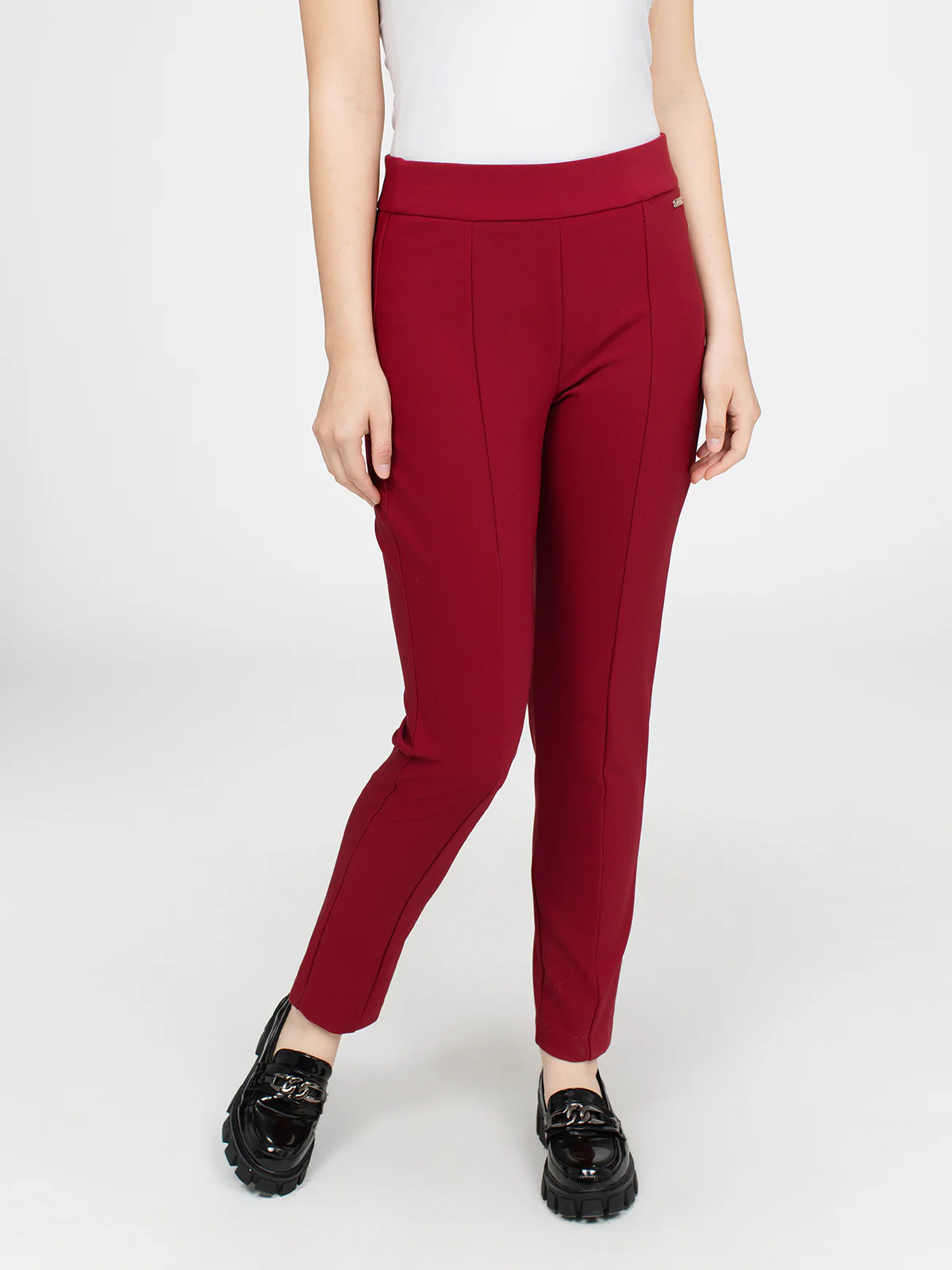 Pantalon habillé étroit semi-ajusté à enfiler - Image 21