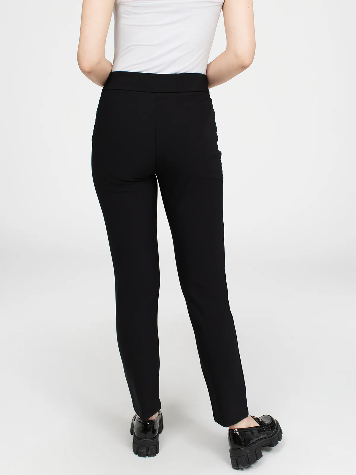 Pantalon habillé étroit semi-ajusté à enfiler - Image 3