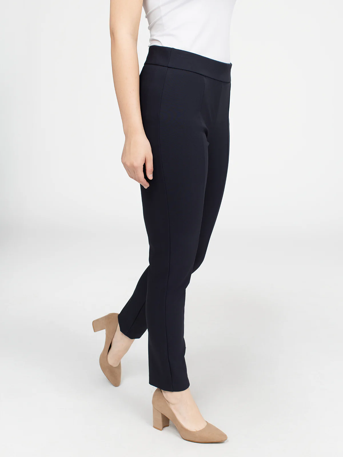 Pantalon habillé étroit semi-ajusté à enfiler - Image 9