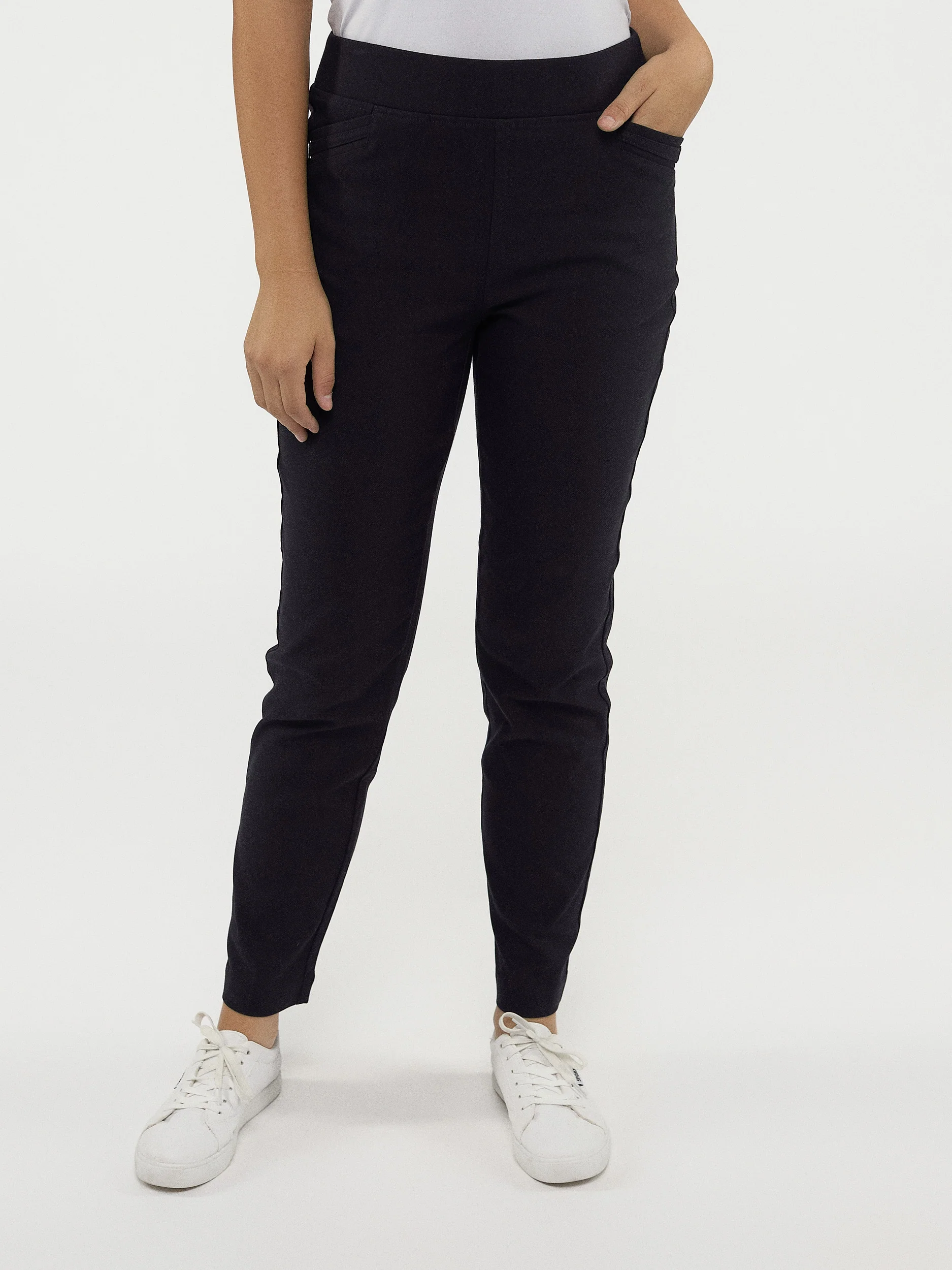 Pantalon habillé étroit semi-ajusté à enfiler - Petite - Image 13