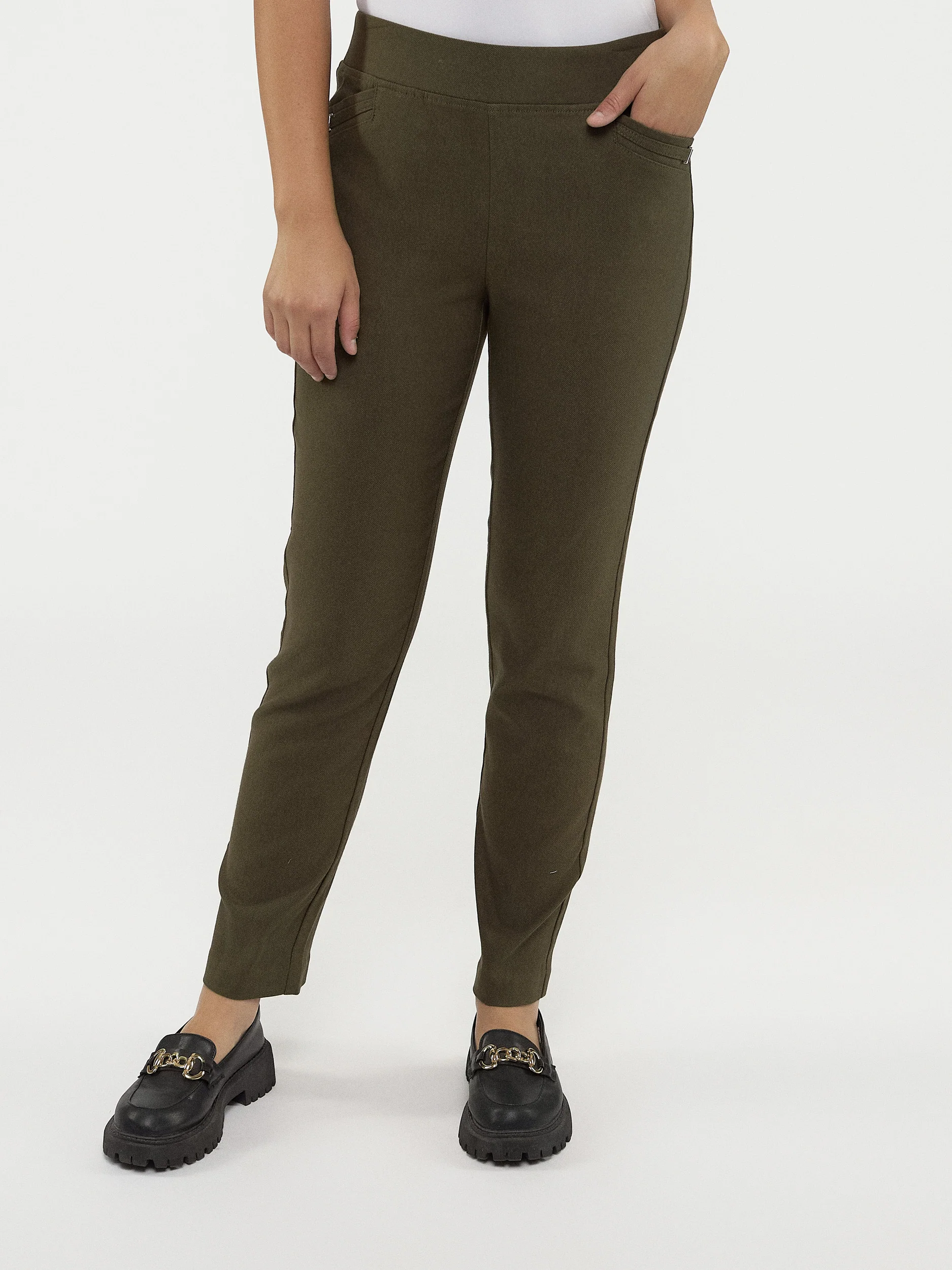 Pantalon habillé étroit semi-ajusté à enfiler - Petite - Image 17