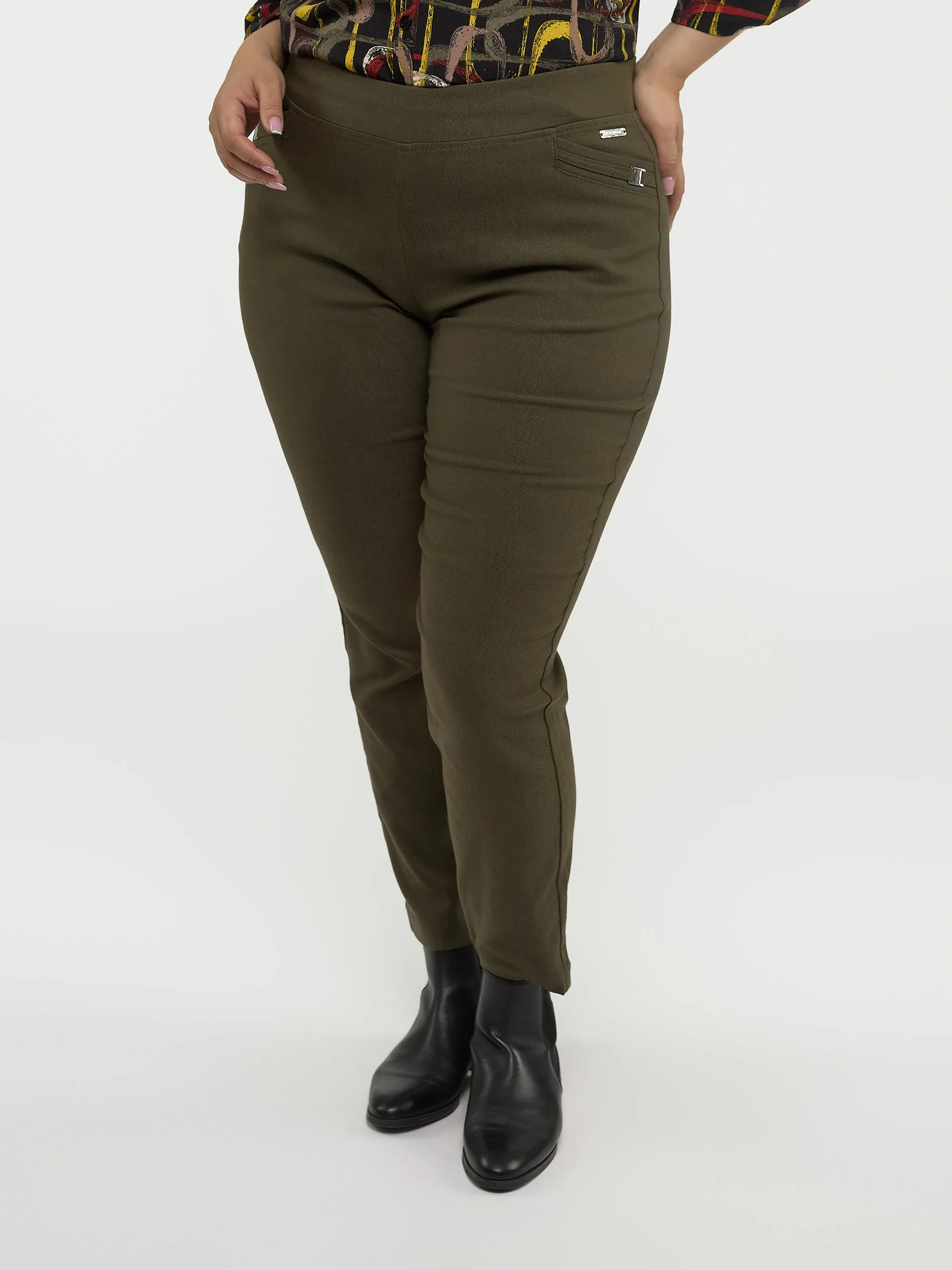 Pantalon habillé étroit semi-ajusté à enfiler - Petite - Image 2