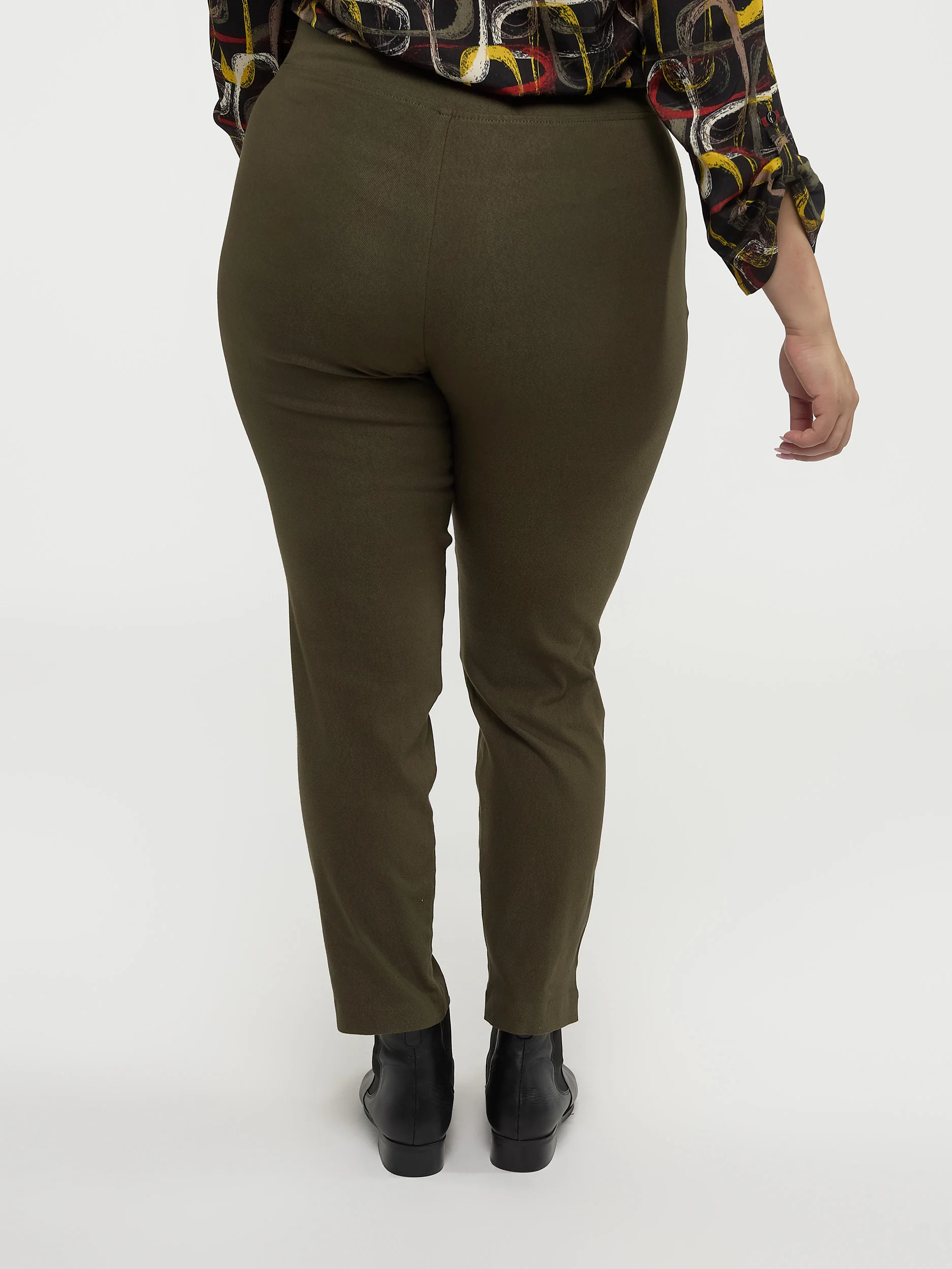 Pantalon habillé étroit semi-ajusté à enfiler - Petite - Image 3