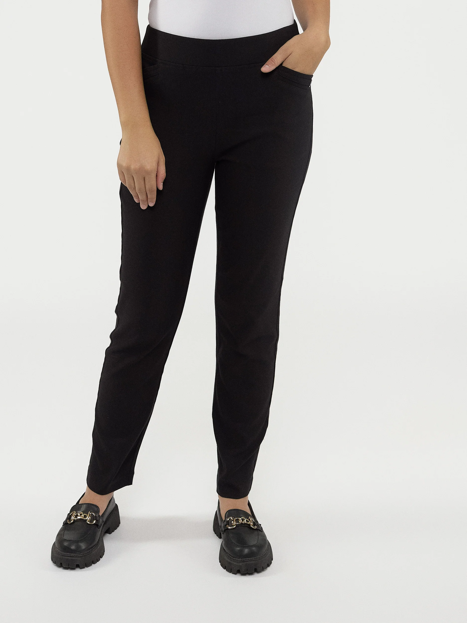 Pantalon habillé étroit semi-ajusté à enfiler - Petite - Image 5