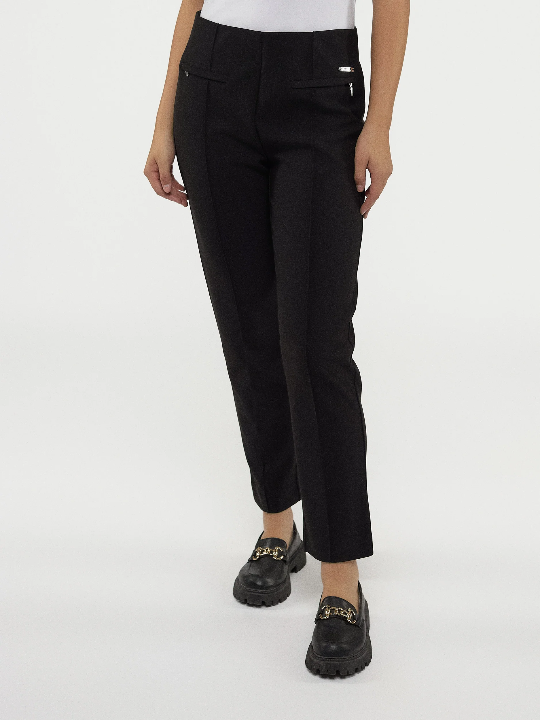 Pantalon habillé étroit semi-ajusté à enfiler - Petite