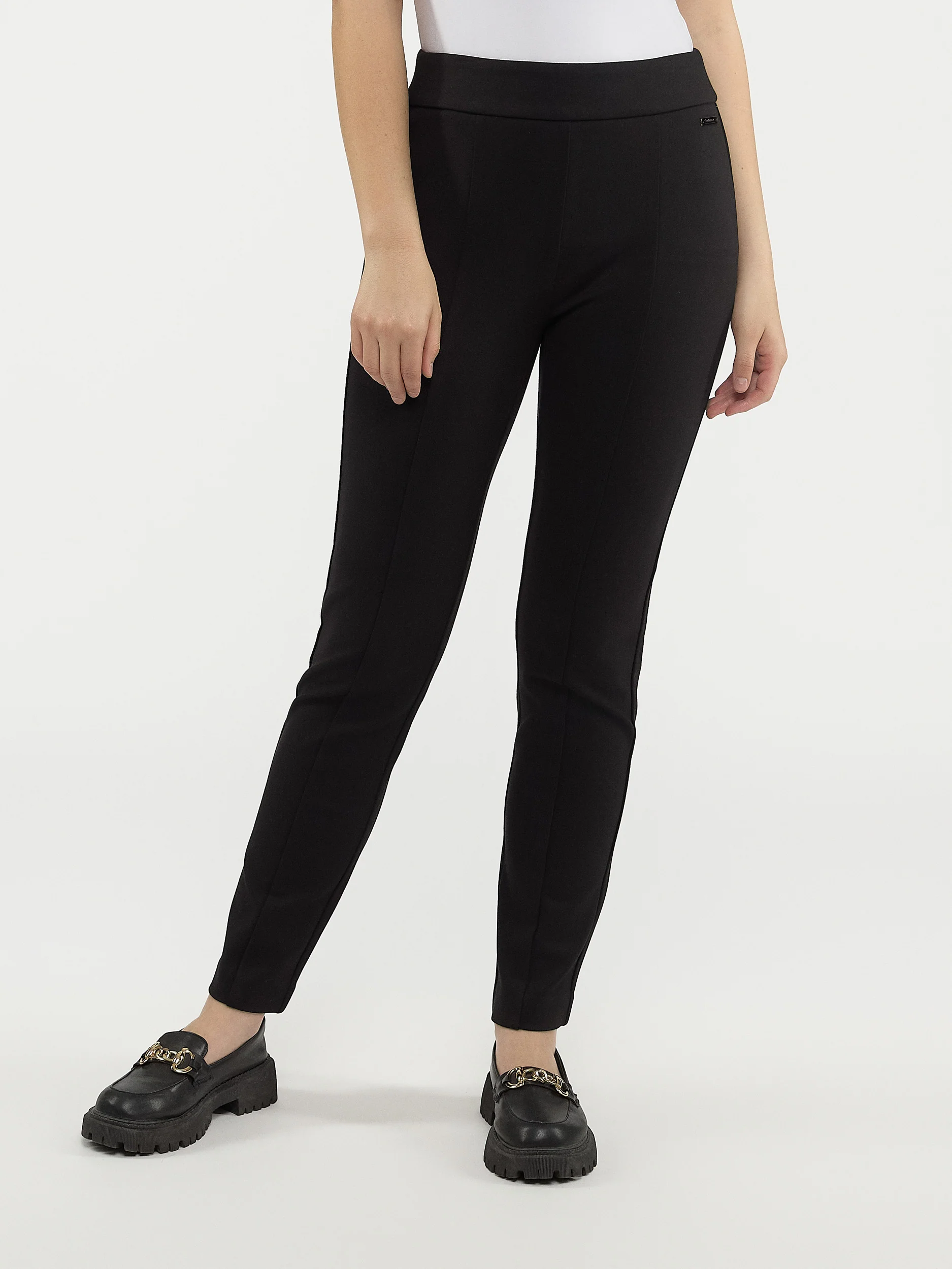 Pantalon habillé étroit semi-ajusté à enfiler - Petite