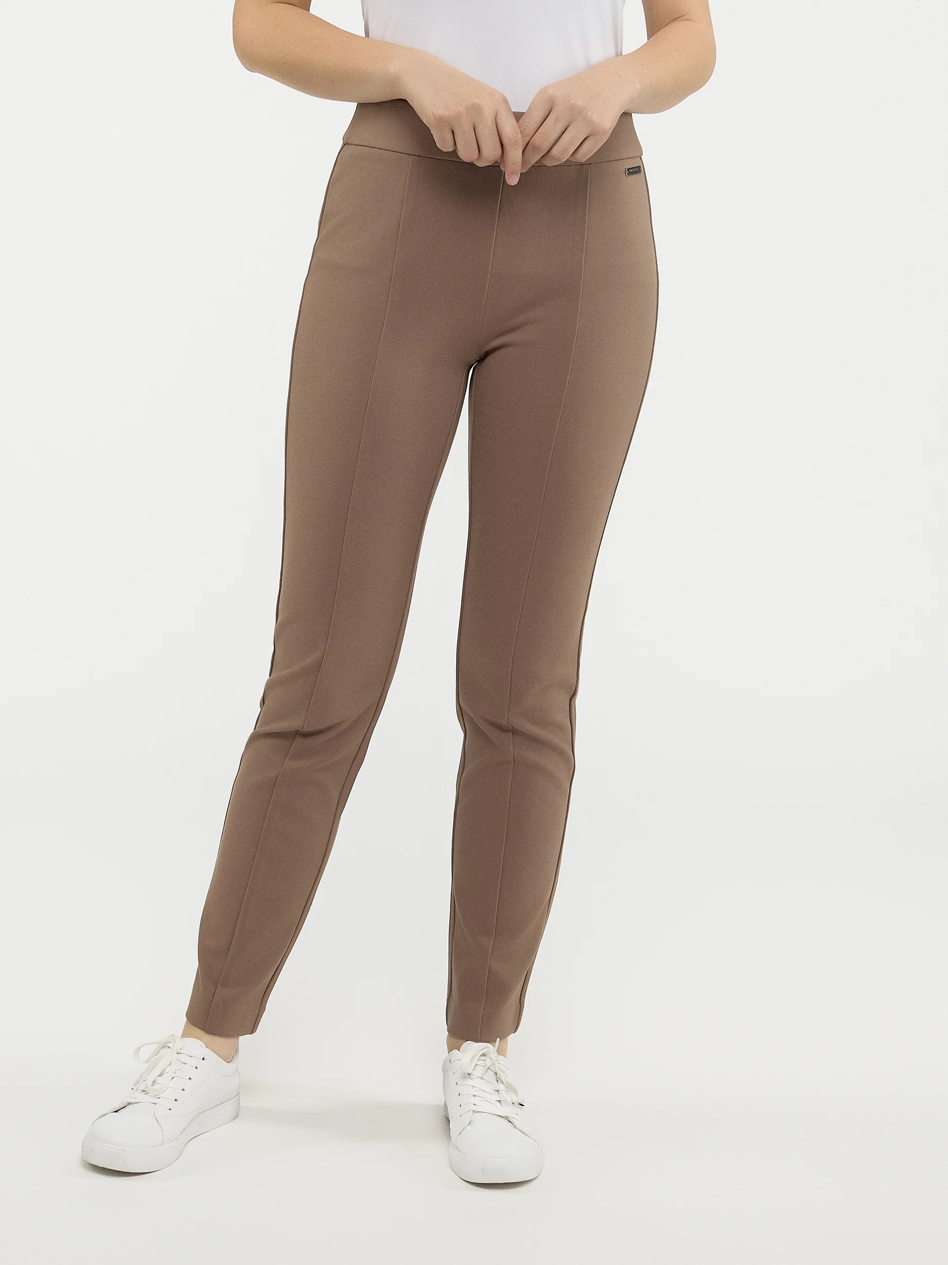 Pantalon habillé étroit semi-ajusté à enfiler - Petite - Image 13