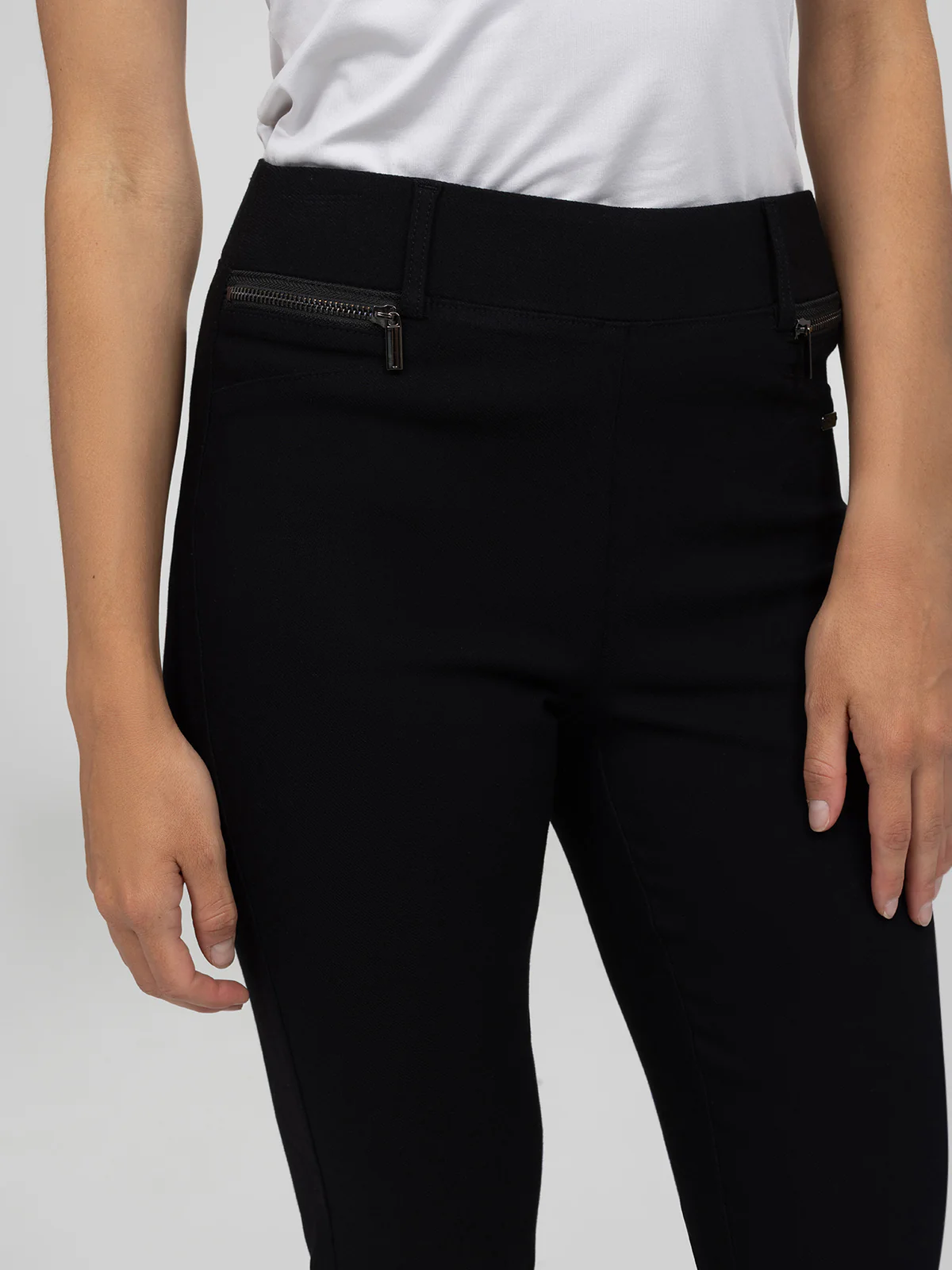 Pantalon habillé étroit semi-ajusté à enfiler - Petite - Image 13