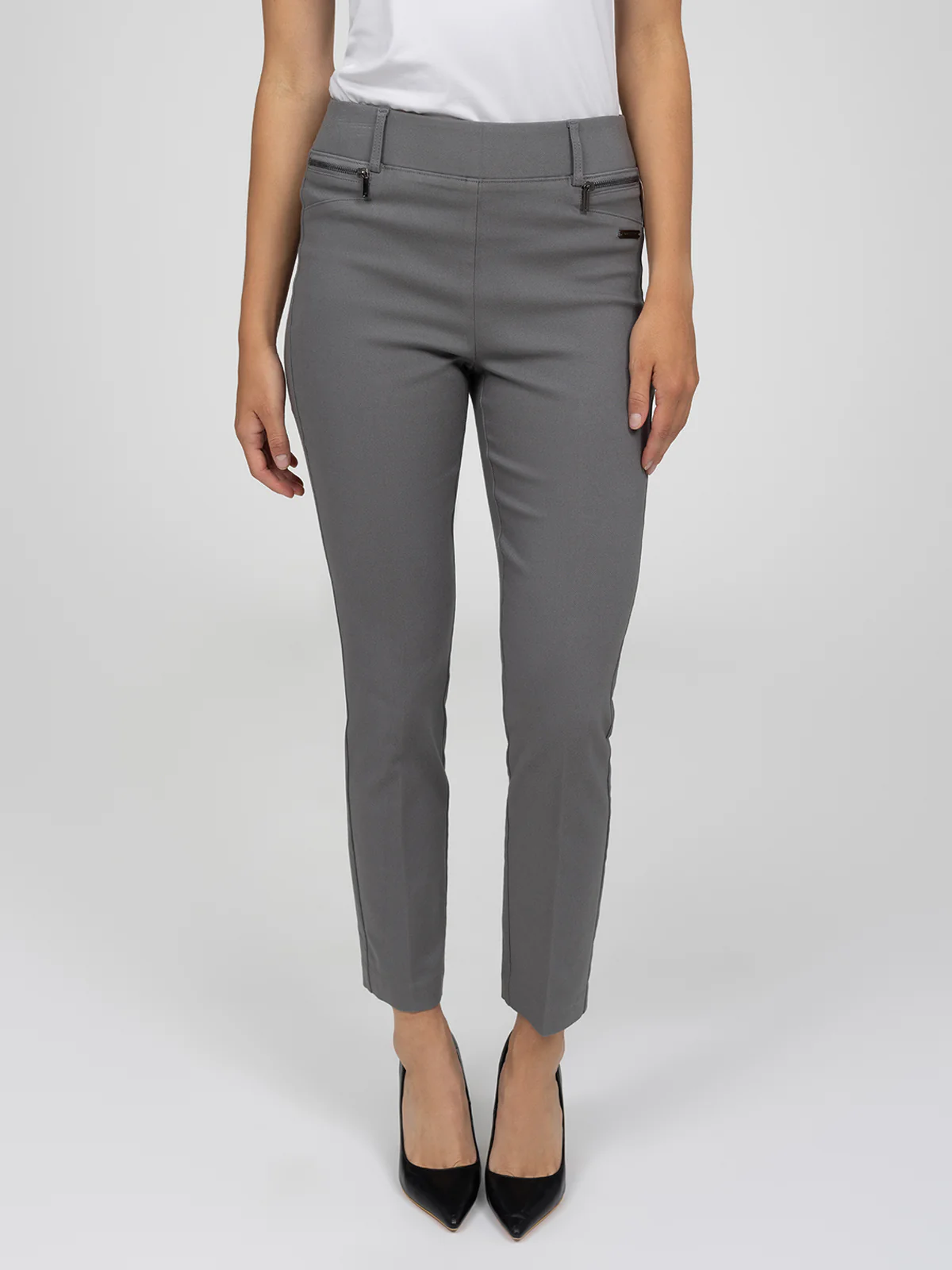 Pantalon habillé étroit semi-ajusté à enfiler - Petite - Image 15