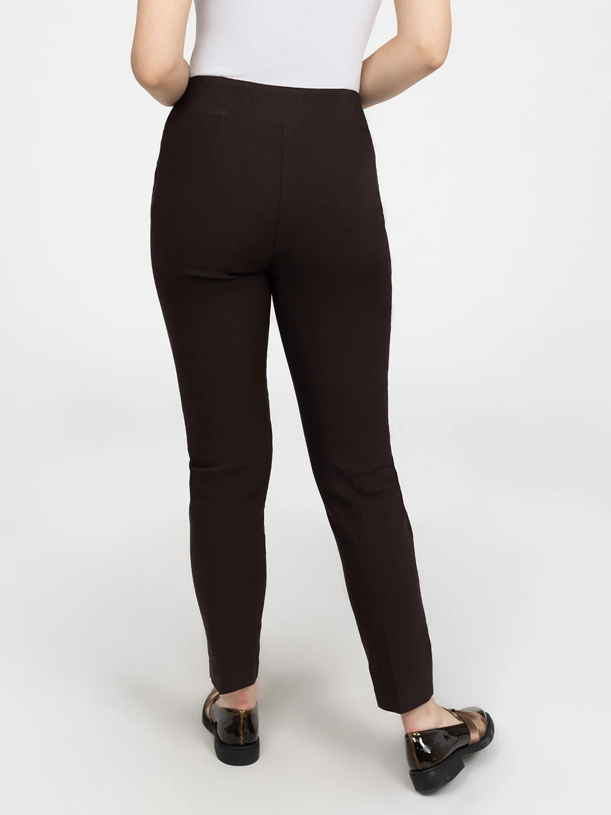 Pantalon habillé étroit semi-ajusté à enfiler - Petite - Image 4