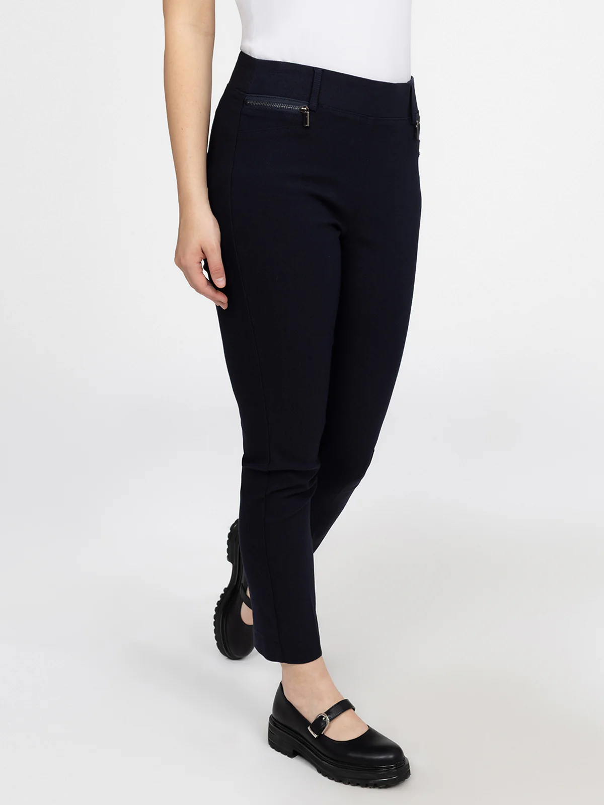 Pantalon habillé étroit semi-ajusté à enfiler - Petite - Image 6