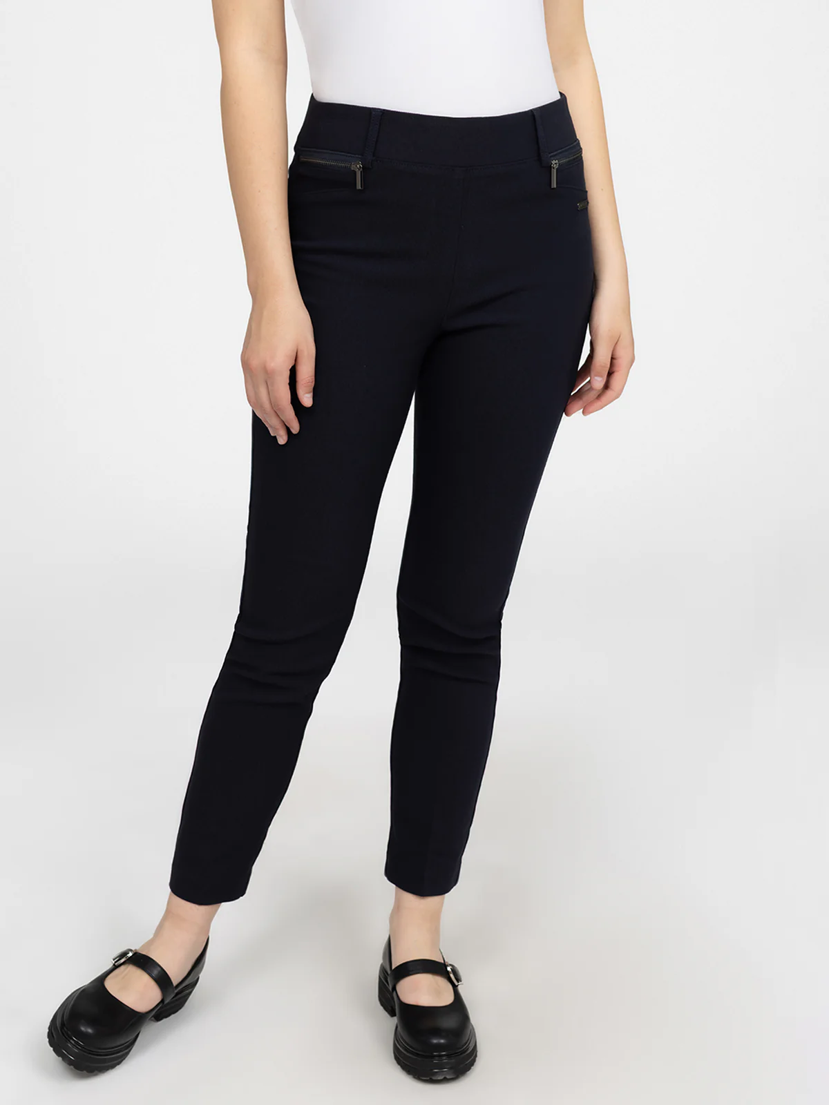 Pantalon habillé étroit semi-ajusté à enfiler - Petite - Image 7