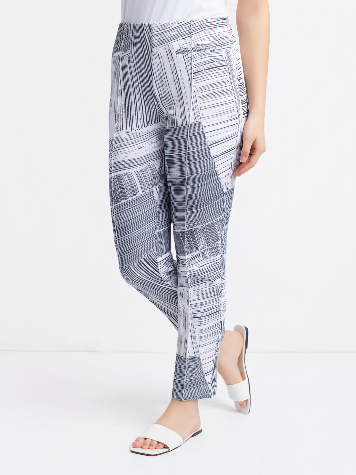 Pantalon habillé étroit semi-ajusté à enfiler - Petite