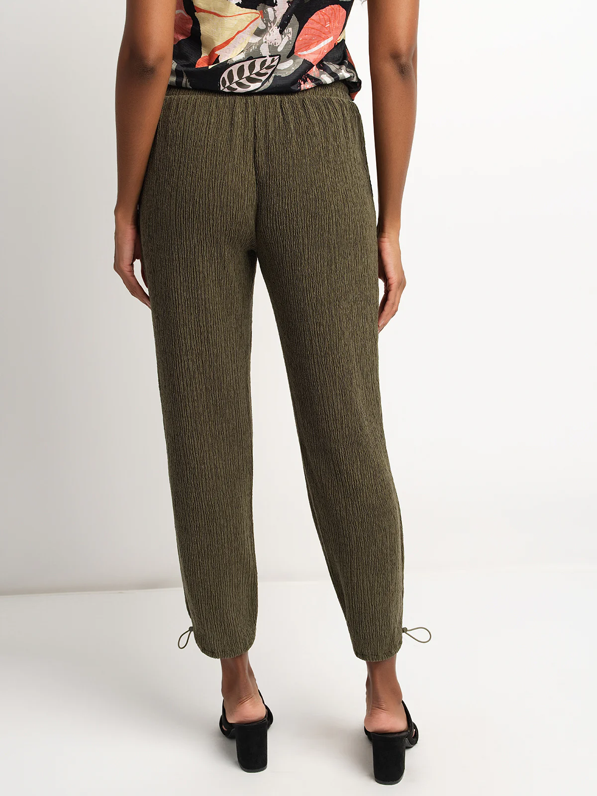 Pantalon skinny 7/8 ajusté en tricot à enfiler - Image 3