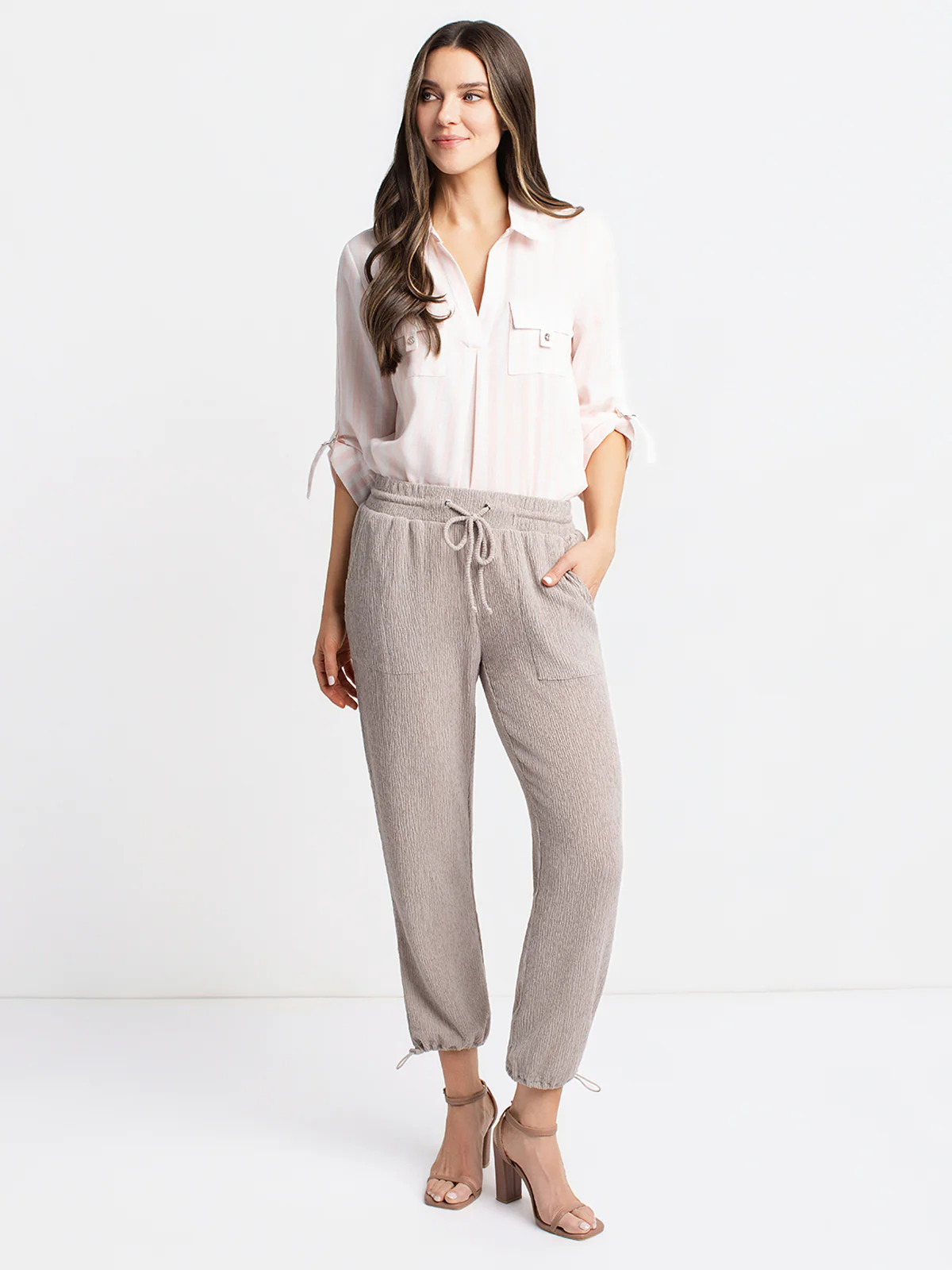 Pantalon skinny 7/8 ajusté en tricot à enfiler - Image 5