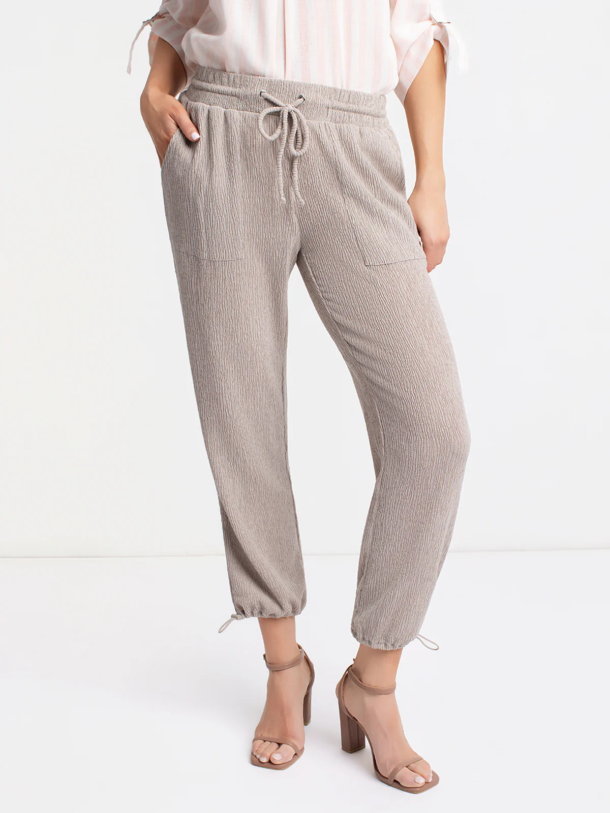 Pantalon skinny 7/8 ajusté en tricot à enfiler - Image 6
