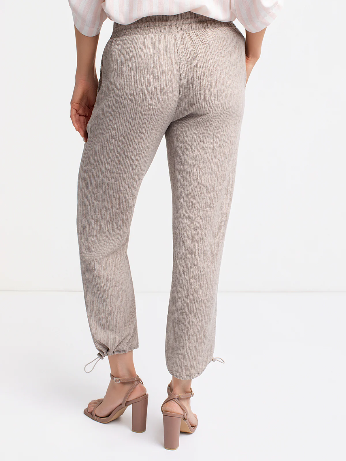 Pantalon skinny 7/8 ajusté en tricot à enfiler - Image 7