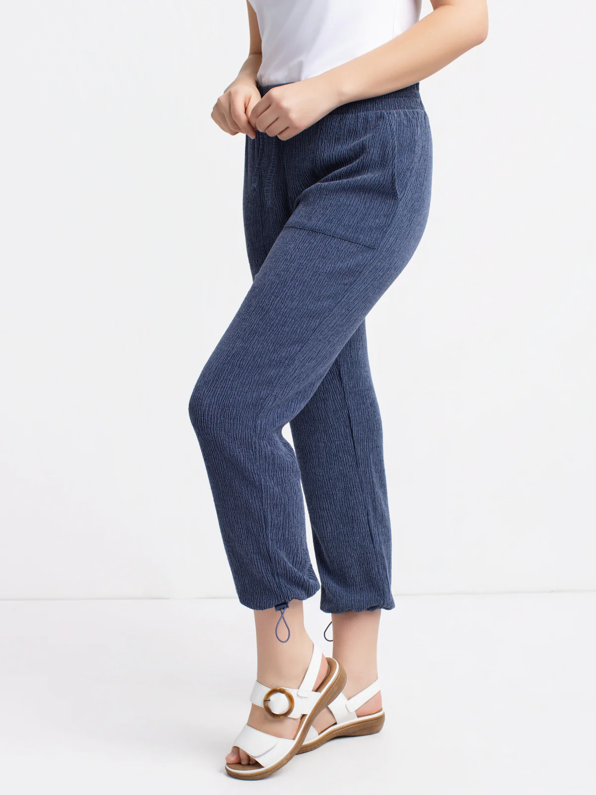 Pantalon skinny 7/8 ajusté en tricot à enfiler - Image 9