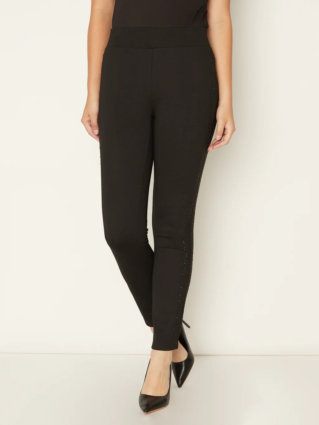 Pantalon skinny à la cheville à enfiler