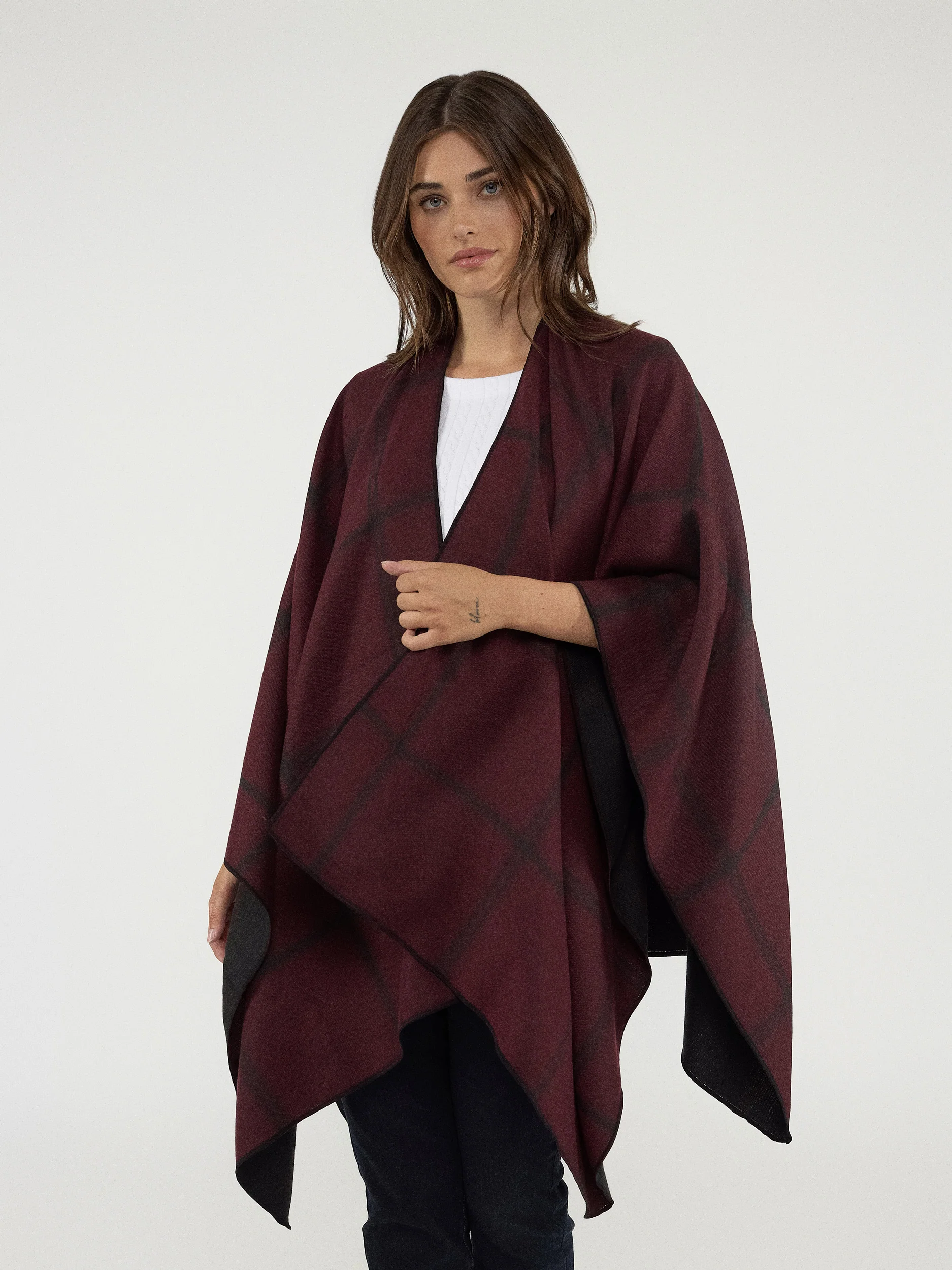 Poncho en tricot