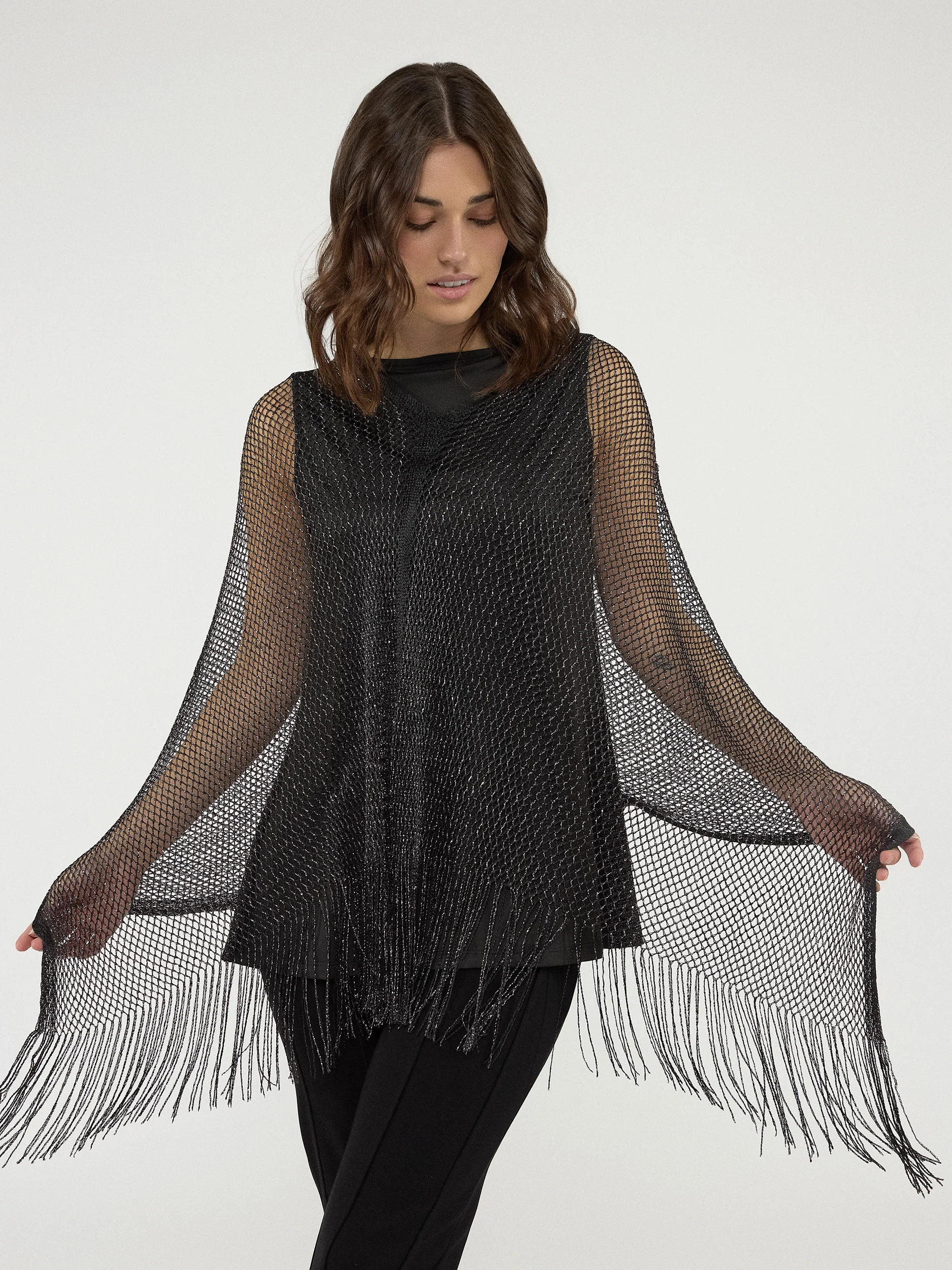Poncho en tricot