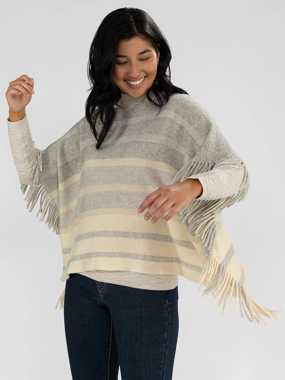 Poncho en tricot