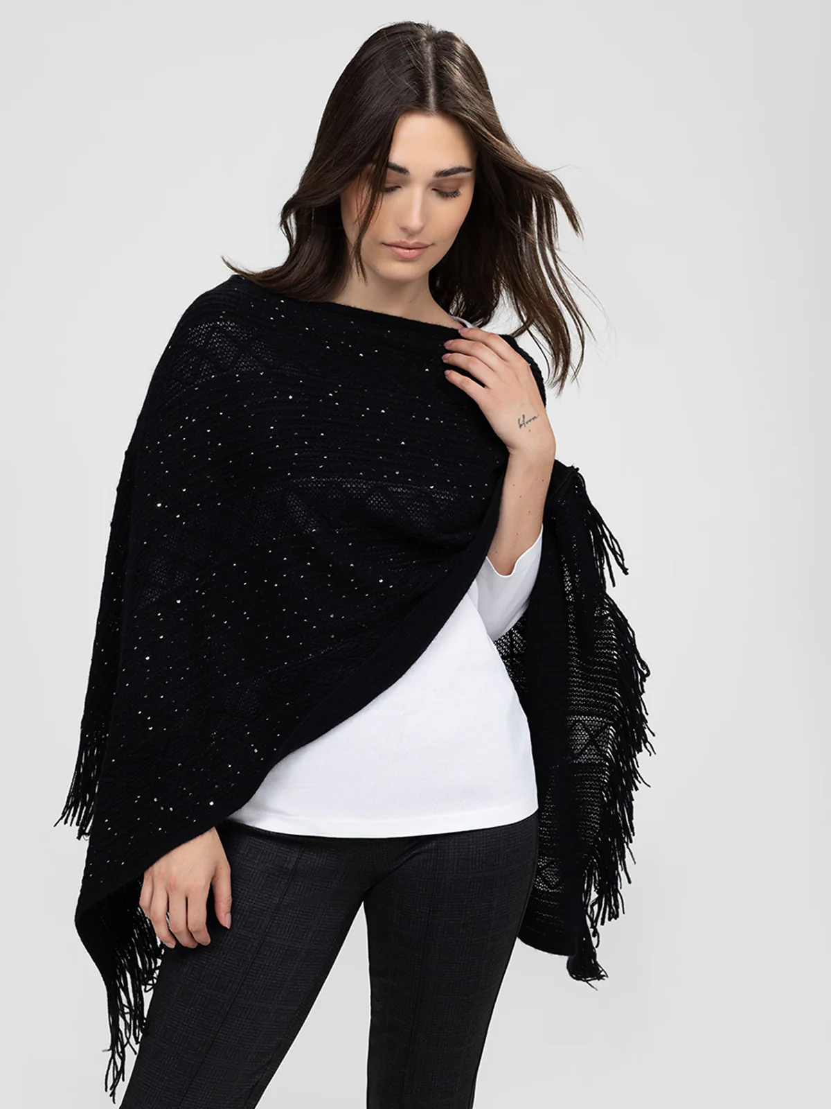 Poncho en tricot - Image 2