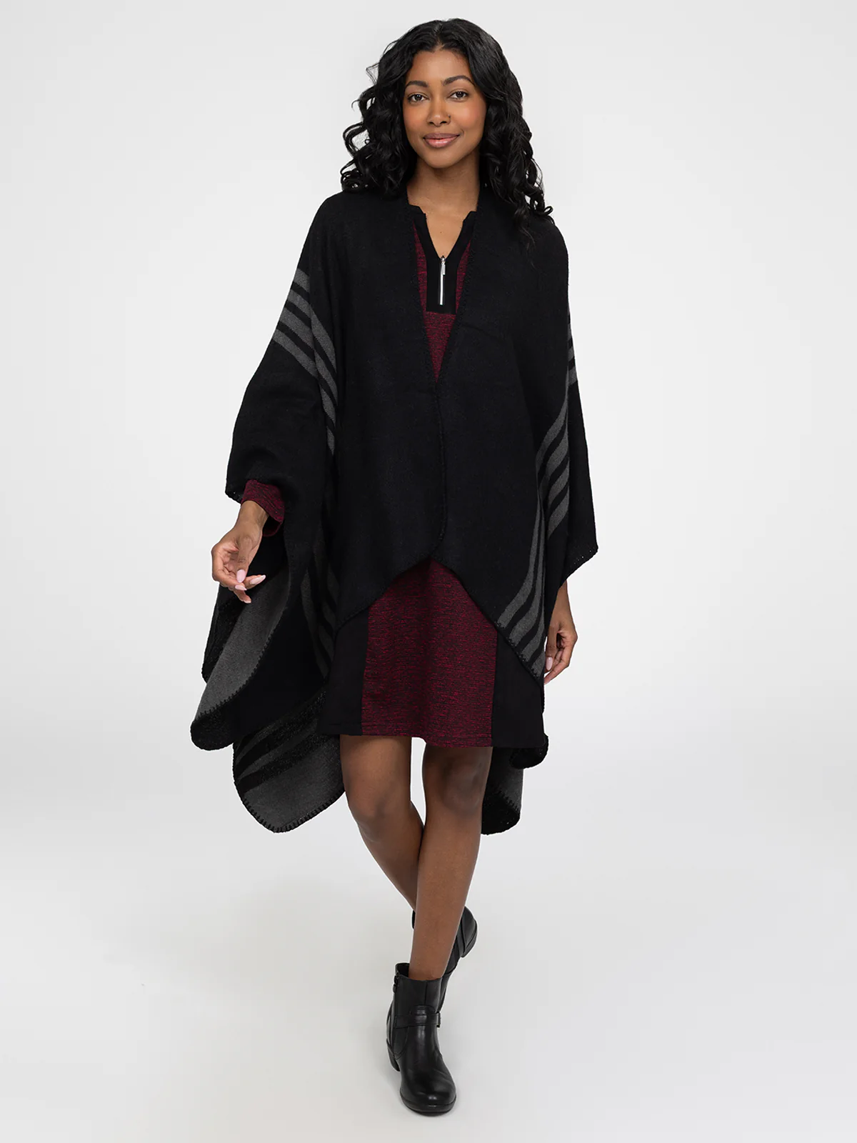 Poncho en tricot