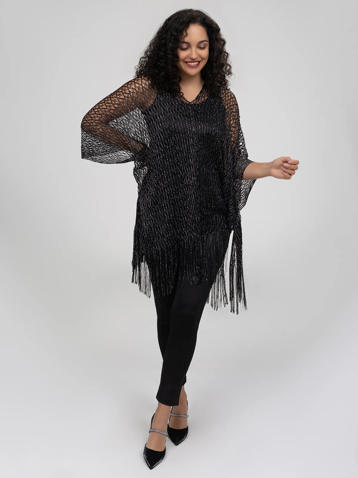 Poncho en tricot