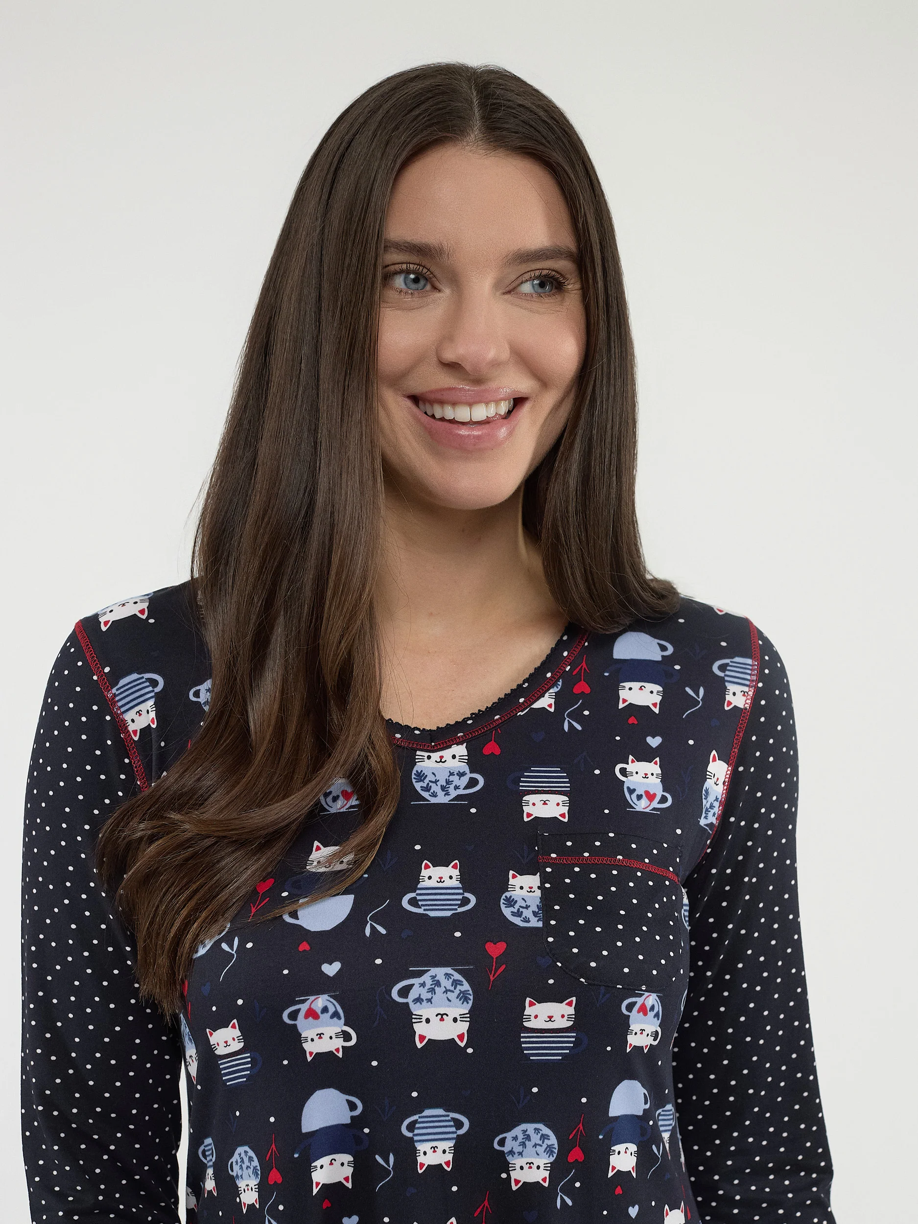 Robe de nuit courte ligne A - Image 2