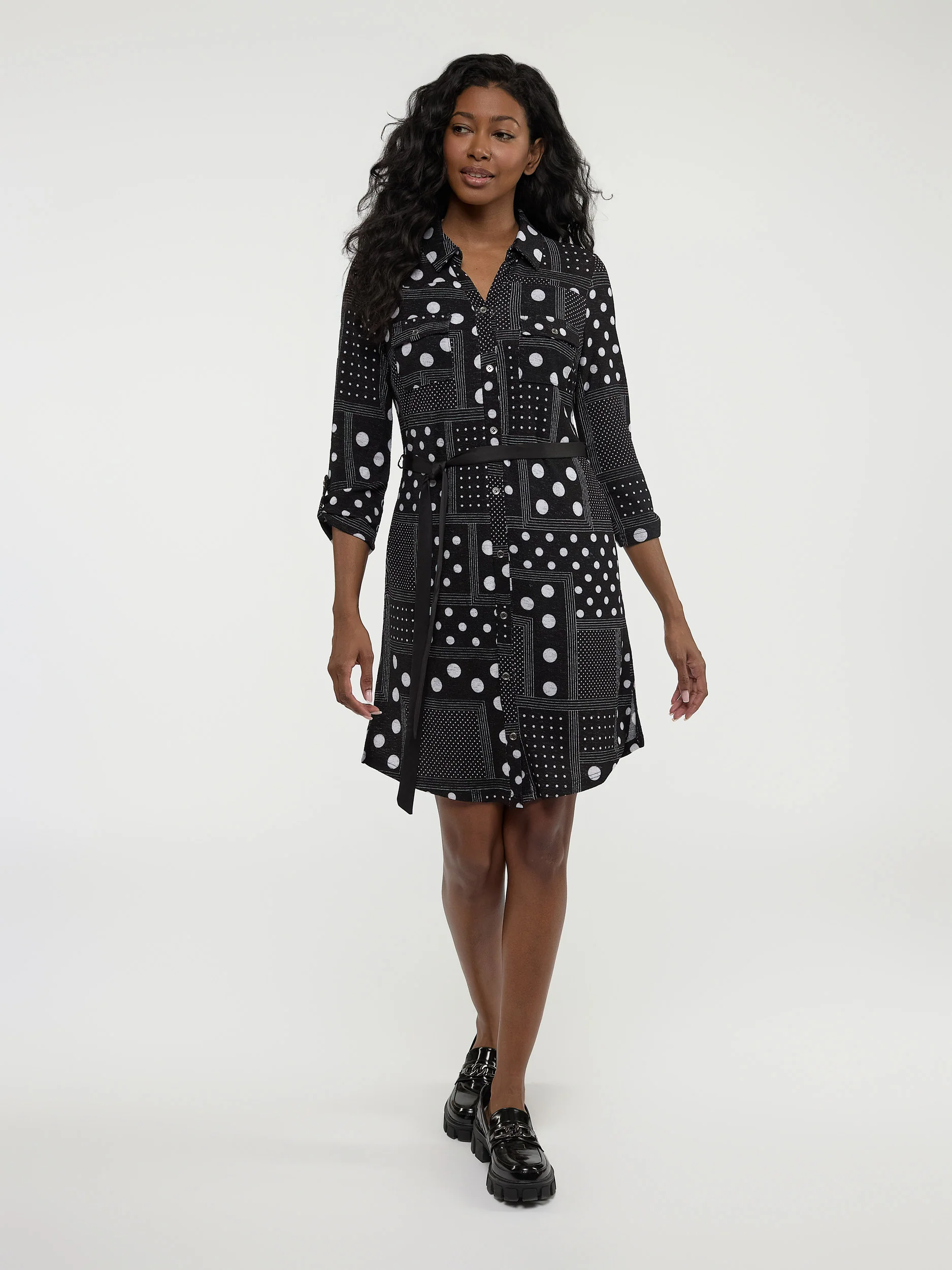 Robe droite semi-ajustée en tricot