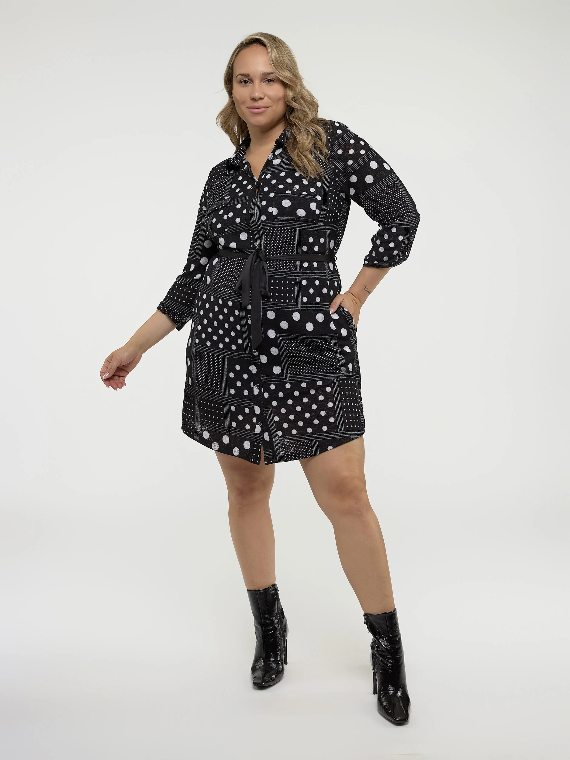 Robe droite semi-ajustée en tricot - Image 5